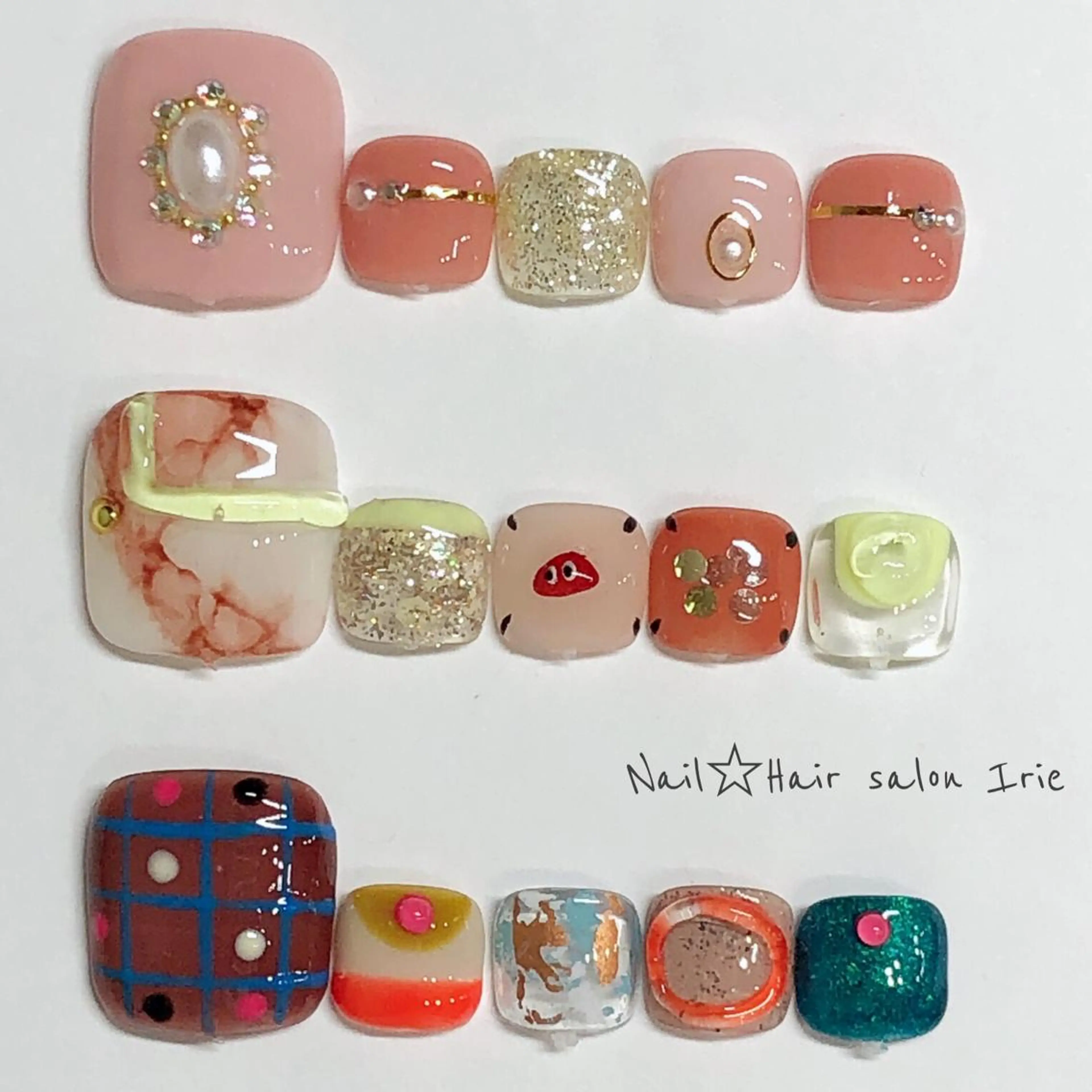 ネイル フットネイル フットネイル Hair salon Irie所属・與儀 知佳のネイルデザイン