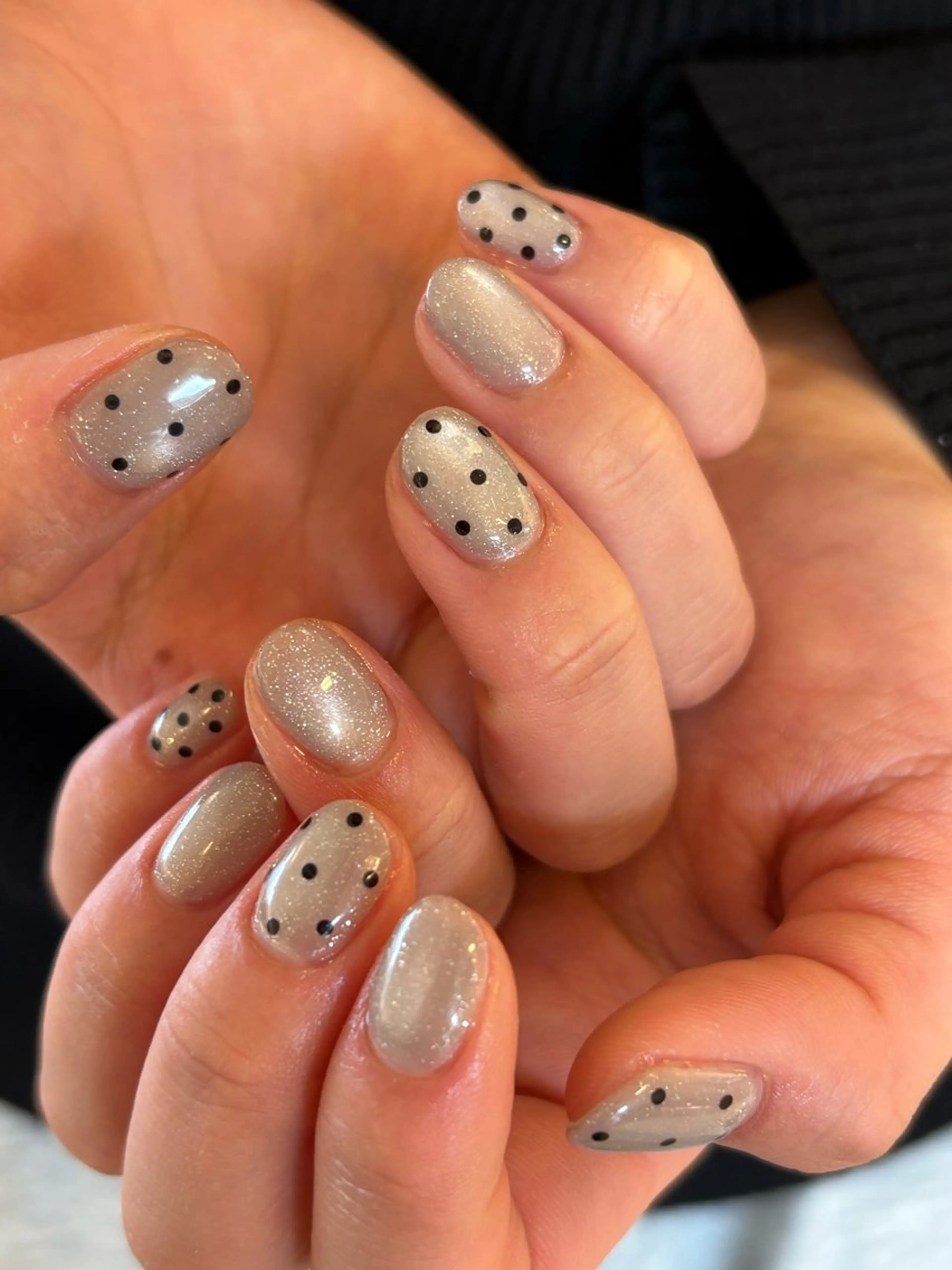 ネイル ジェルネイル マグネットネイル シンプルネイル TRU Hinaのネイルデザイン