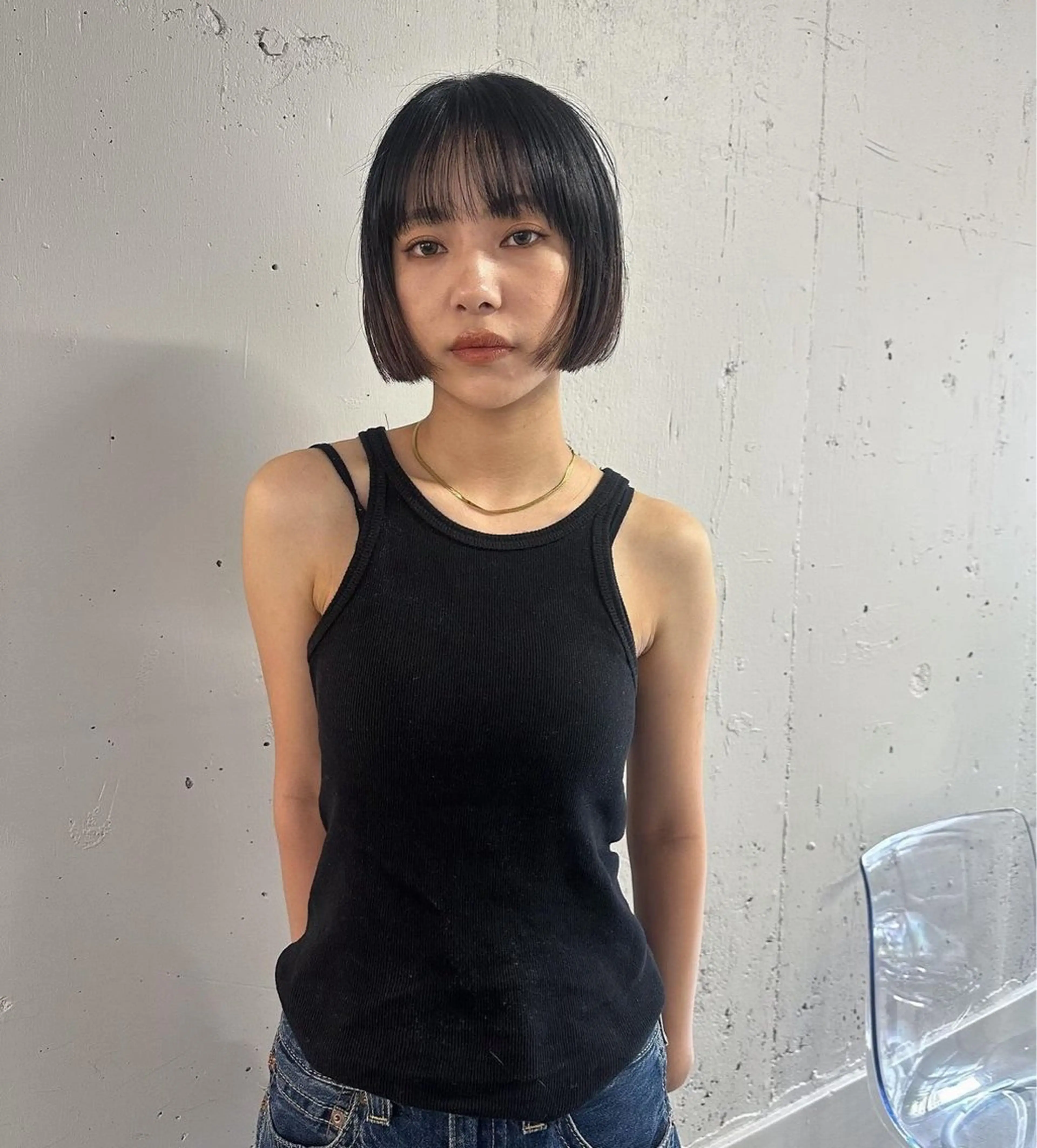 ショート ボブ ボブ/顔周りレイヤー 似合わせcut🪽のヘアスタイル