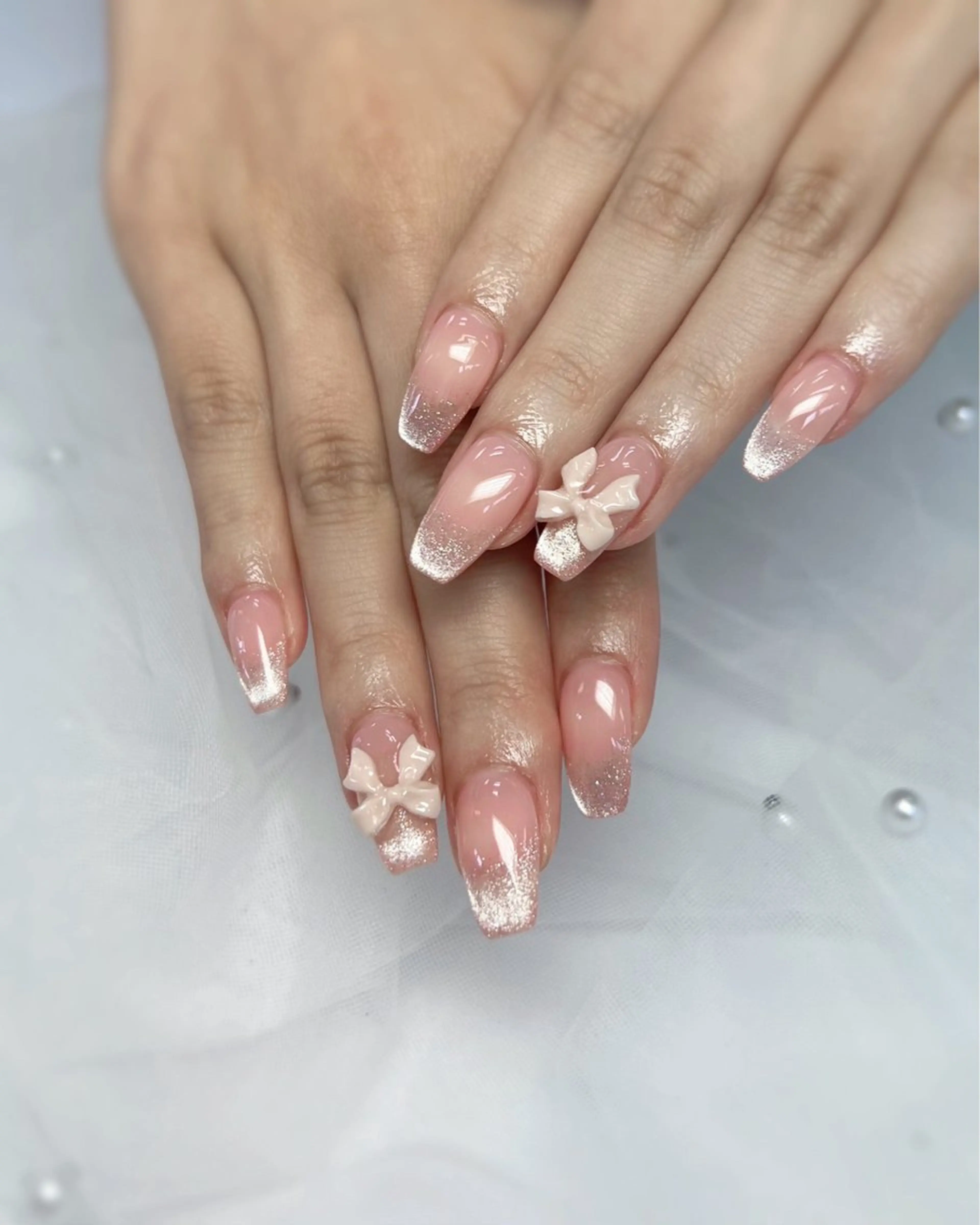 ネイル リボン TRU nail sawaneのネイルデザイン