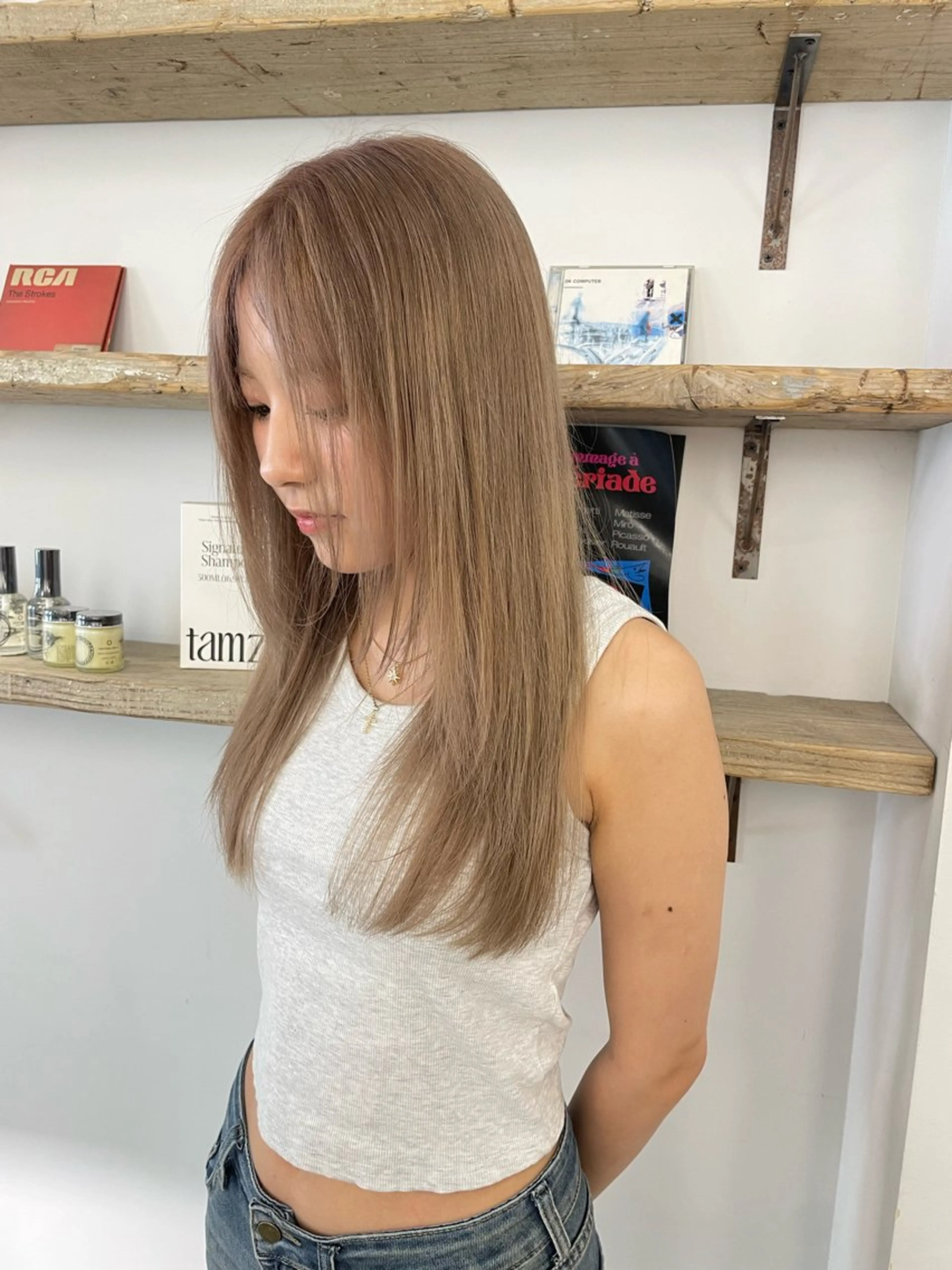 ロング レイヤーカット 本間 かえでのヘアスタイル