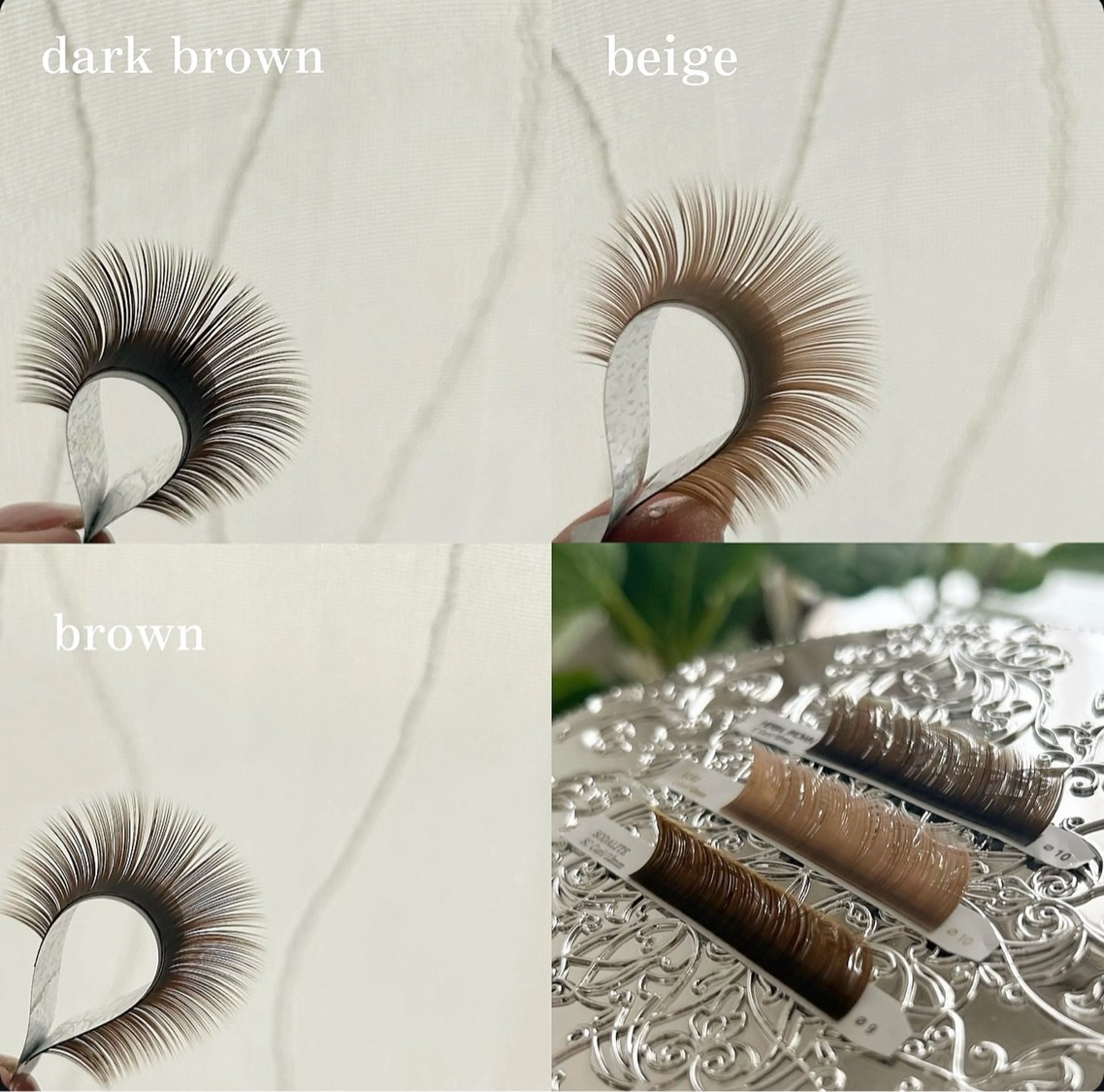 カラーエクステ140本まで【ブラウン、ベージュ、オレンジ、グレージュがございます】の写真