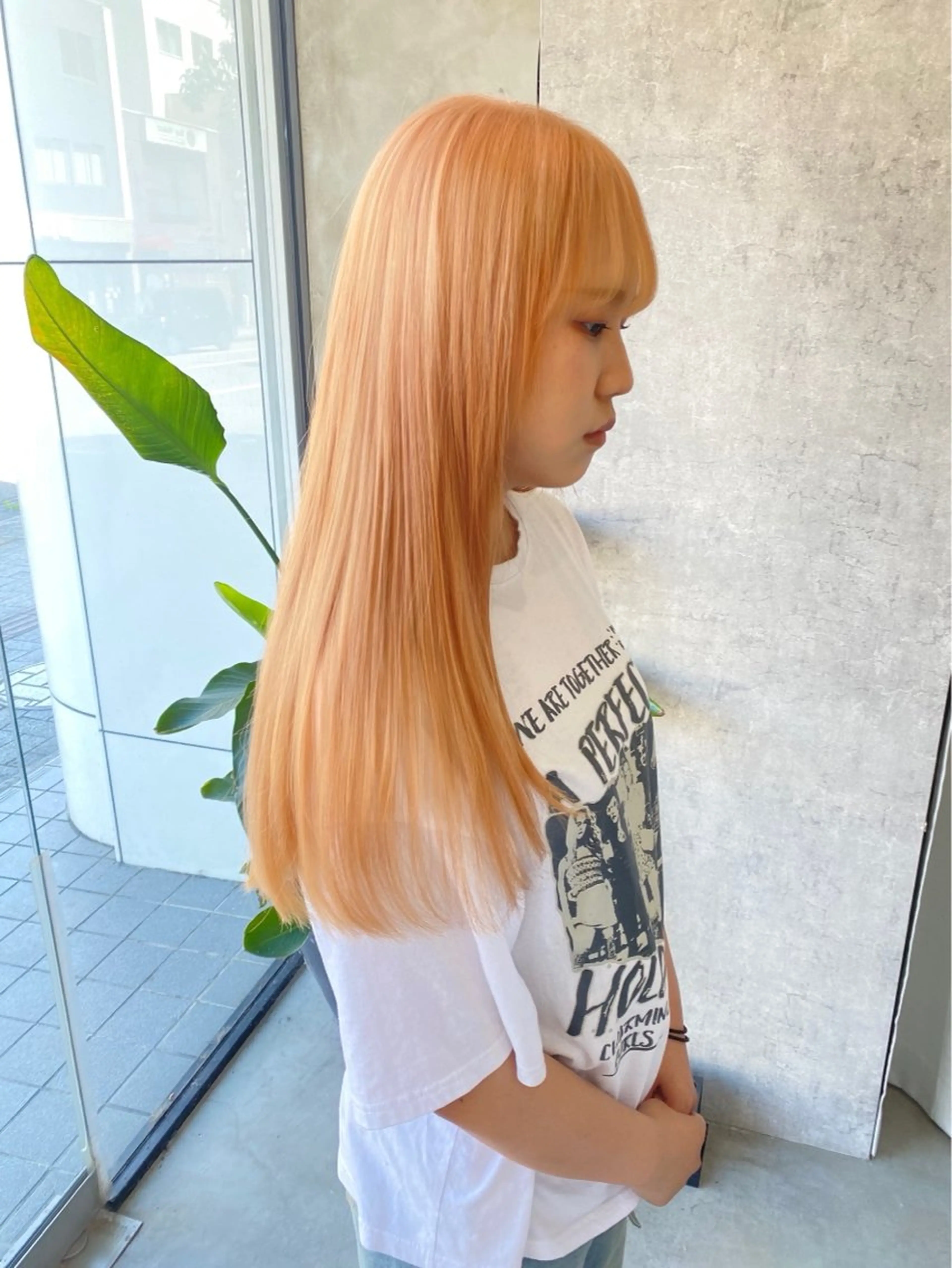 ブリーチリタッチ＋全頭カラーの写真