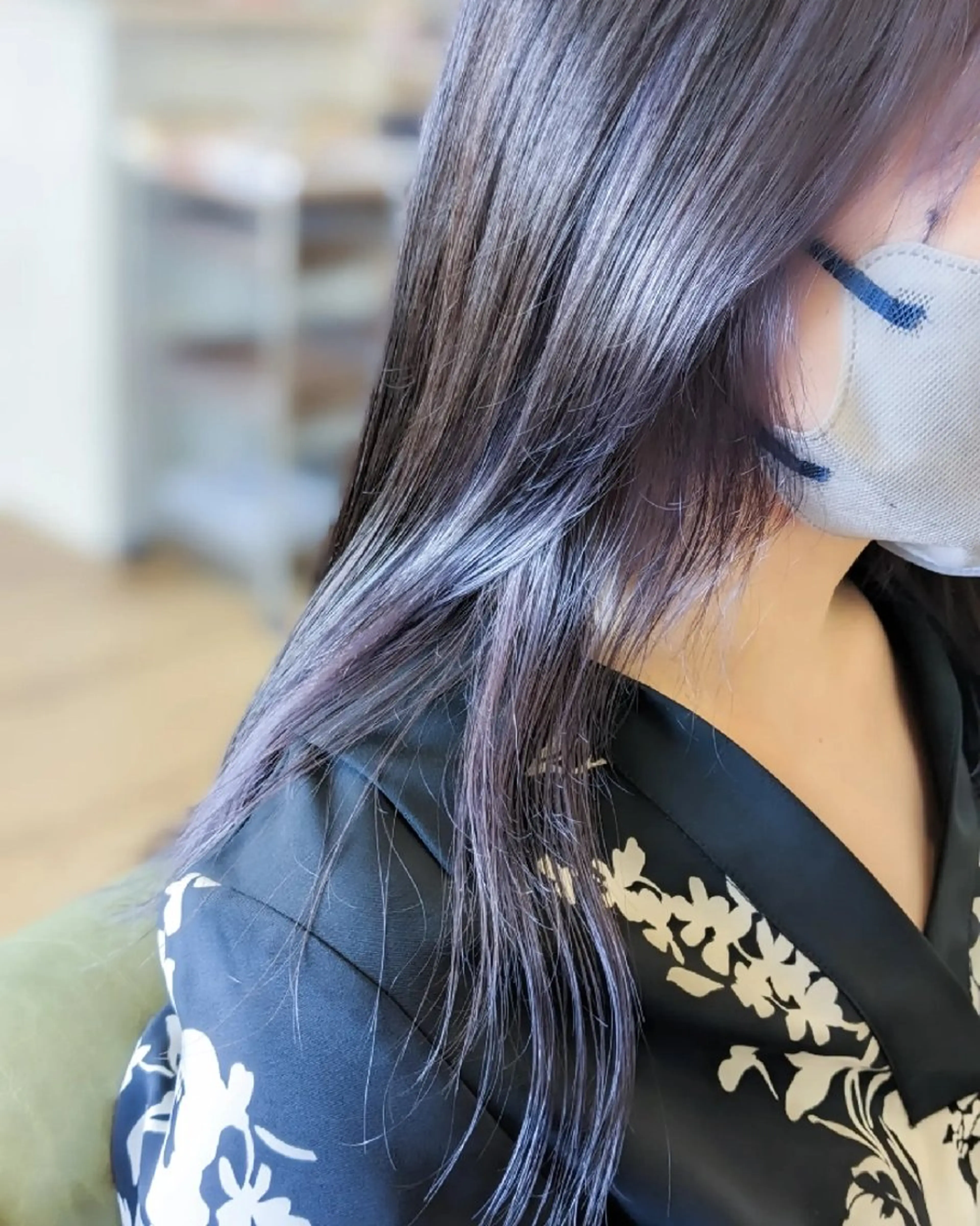 ロング カラー カット ヘアカラー 加藤 彩のヘアスタイル