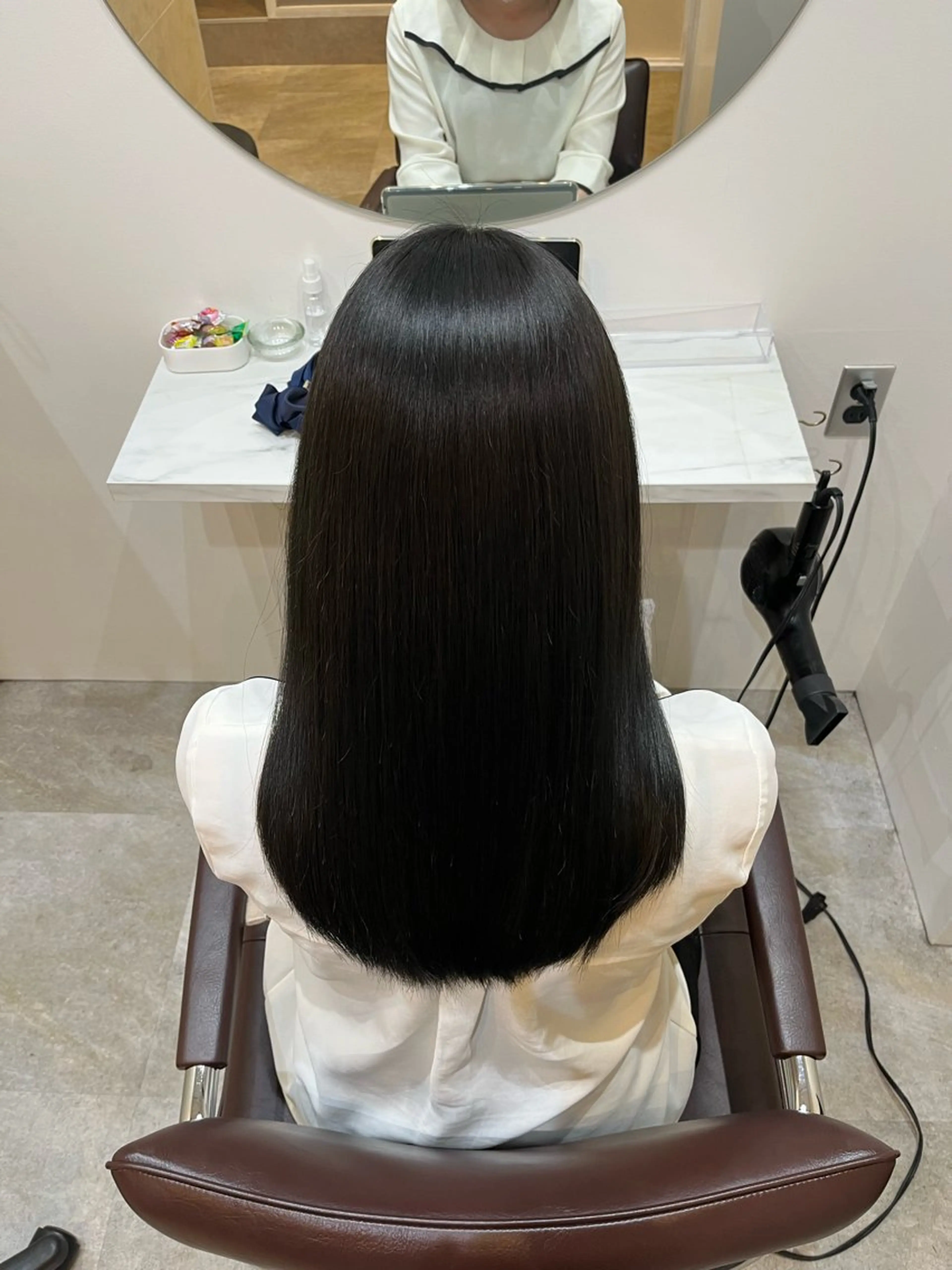 ロング カット ヘアカラー トリートメント 【髪質改善　艶髪】 布川　莉穂のヘアスタイル