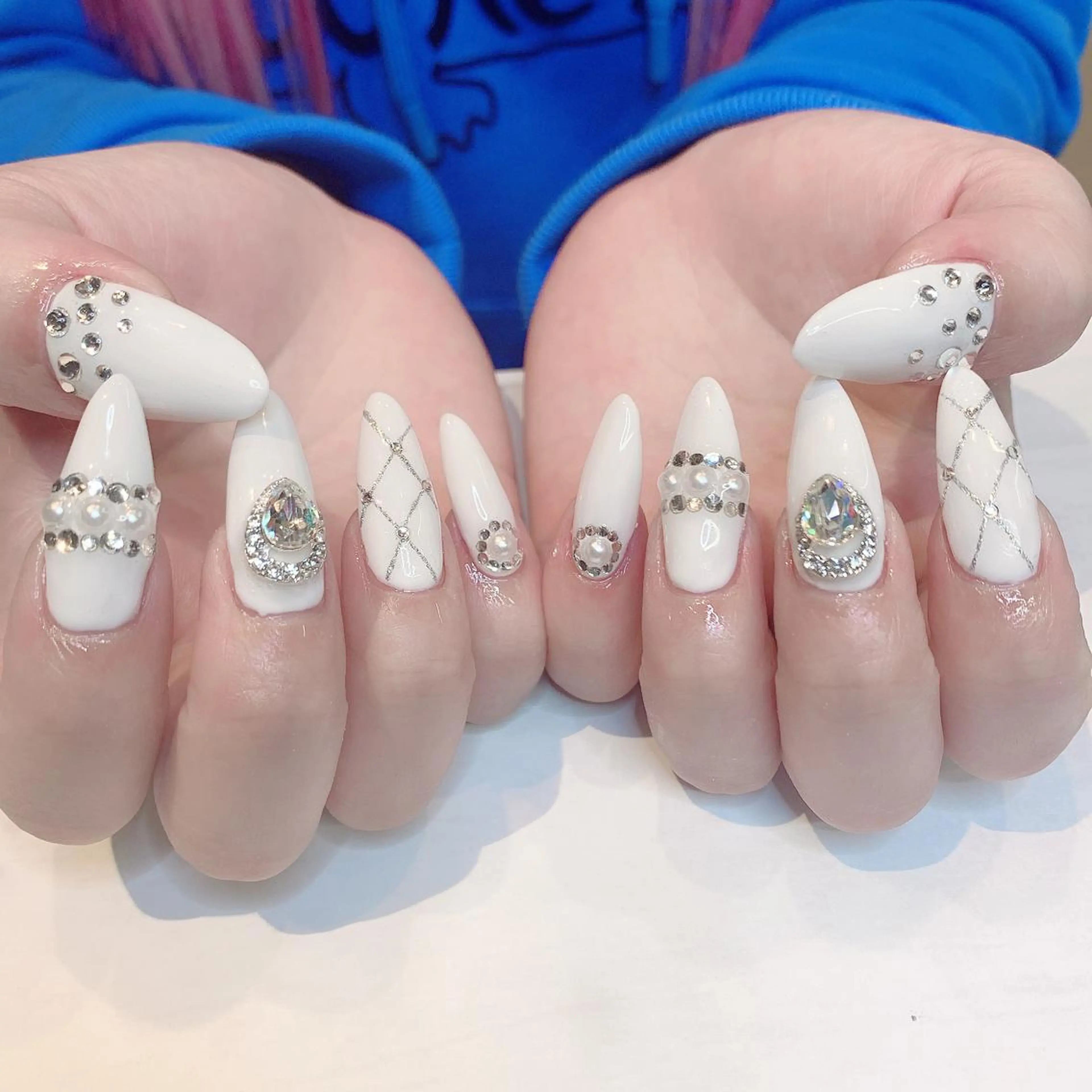 ネイル アートネイル 持ち込み スカルプネイル シンプルネイル ハンドネイル フットネイル Adite nailのネイルデザイン