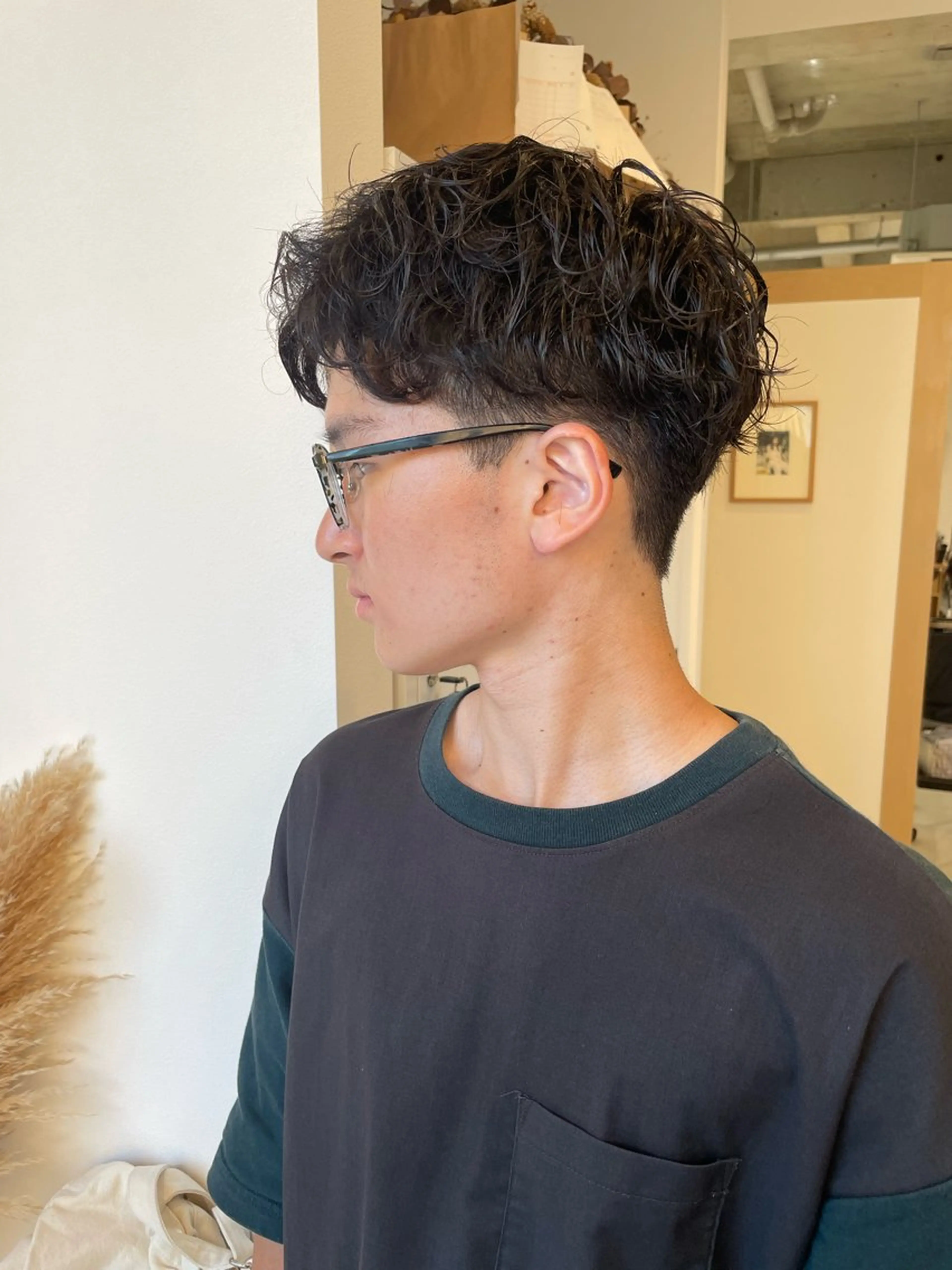 パーマ メンズ 柔らかブラウン/栄/ tomitaのヘアスタイル