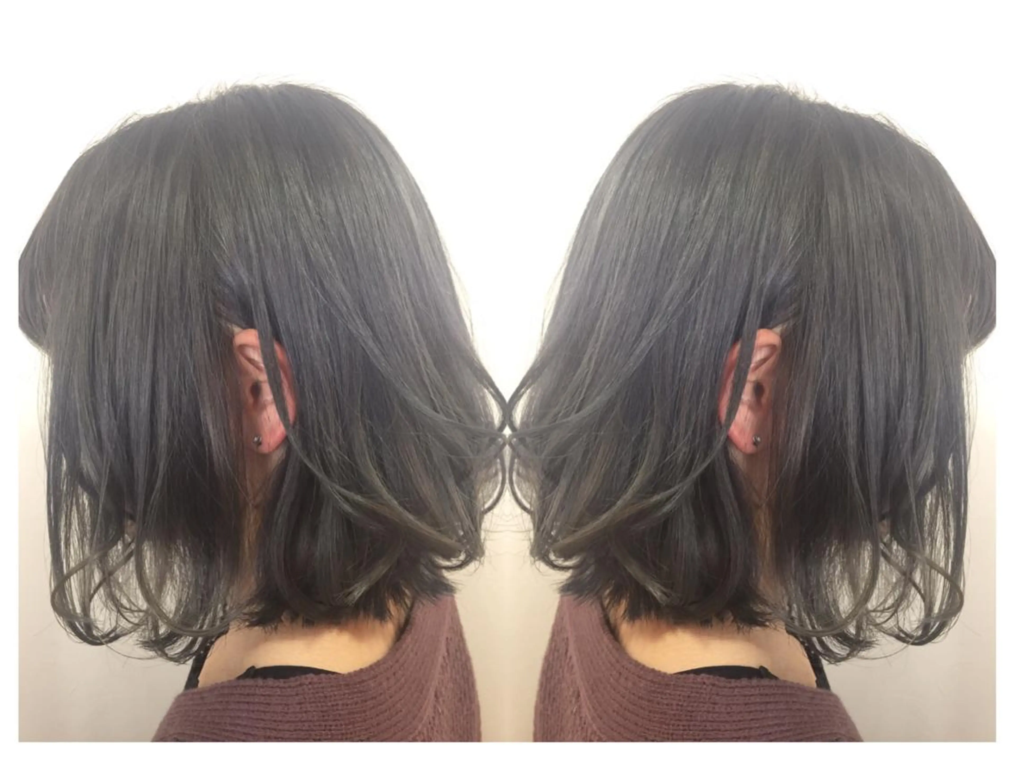 ミディアム ヘアカラー 髪質改善/痛ませ ないカラー/西村航大のヘアスタイル