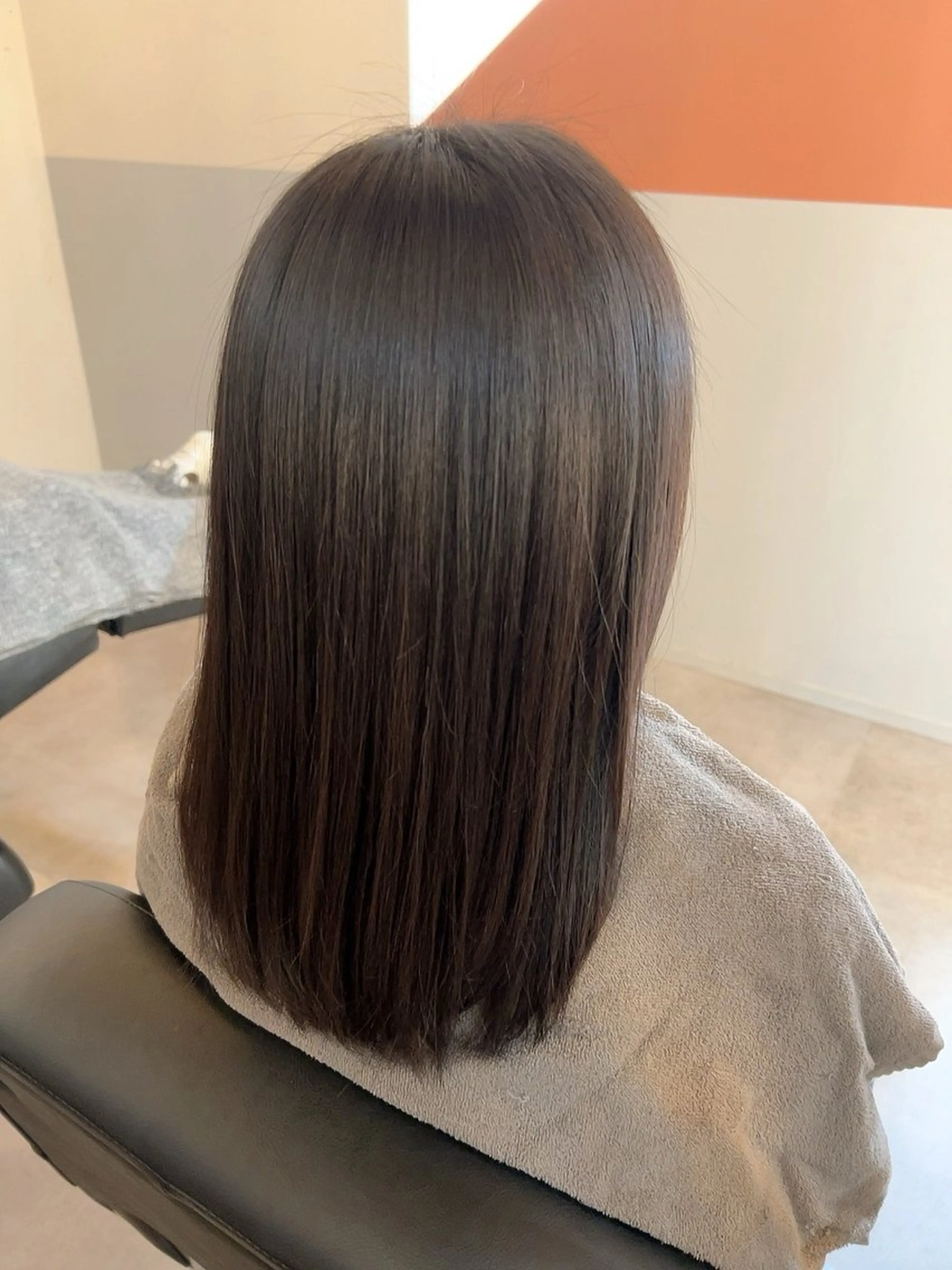 ミディアム 酸性ストレート 上田 あやか🌱髪質改善✨のヘアスタイル