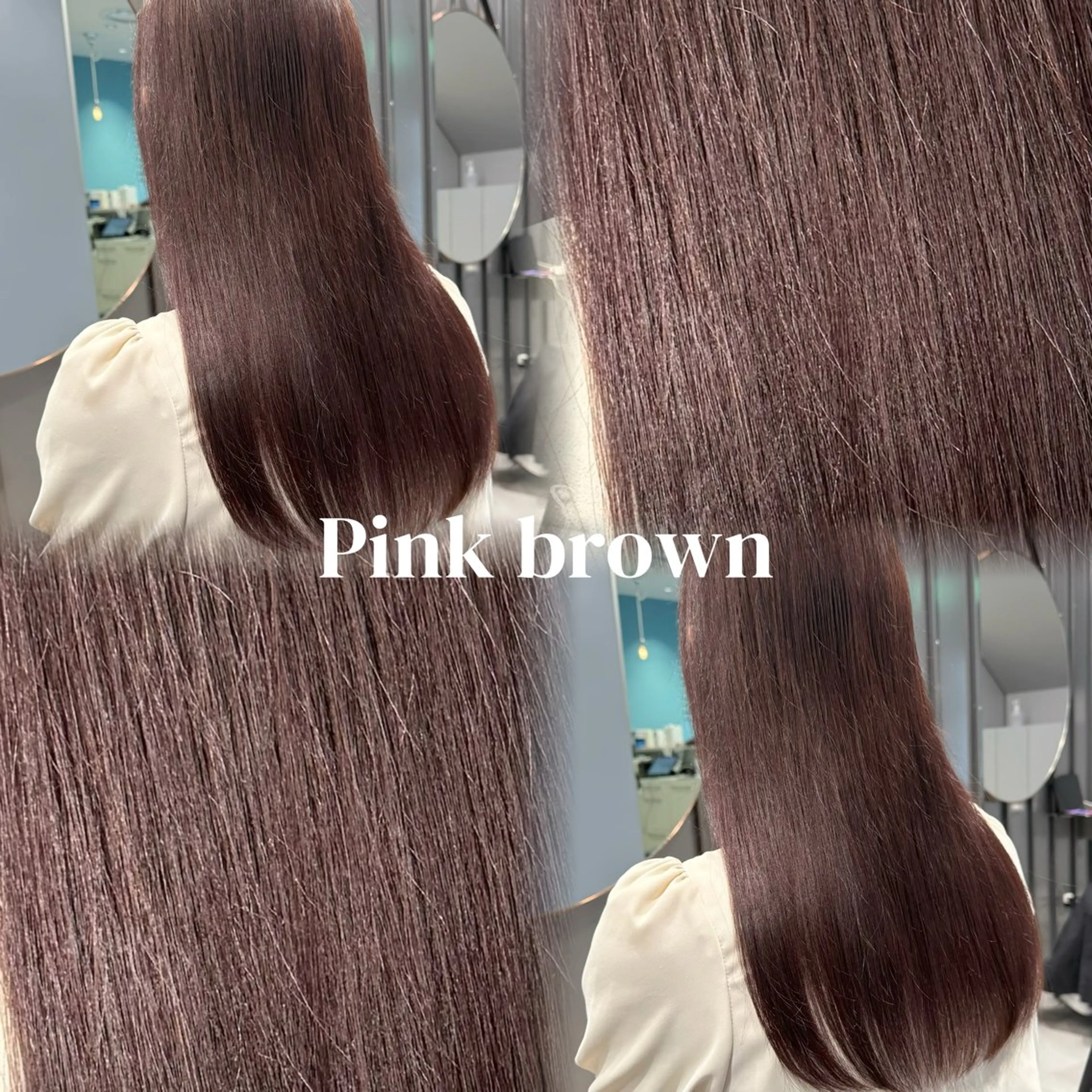 ロング カラー ブラウンカラー ピンクカラー ピンクブラウン urara/ショート /透明感カラーのヘアスタイル