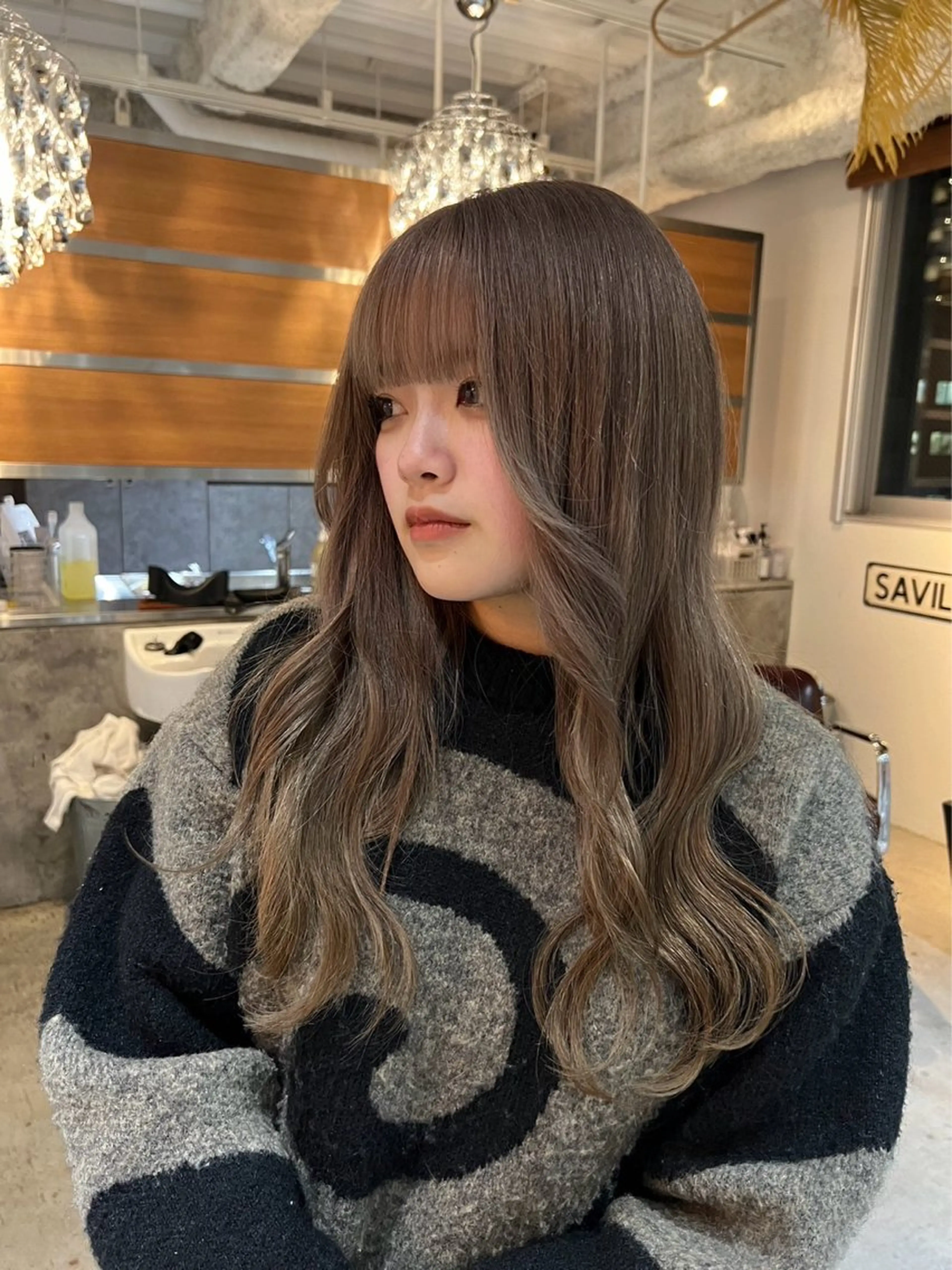 ロング カラー Yakuwa Rikoのヘアスタイル
