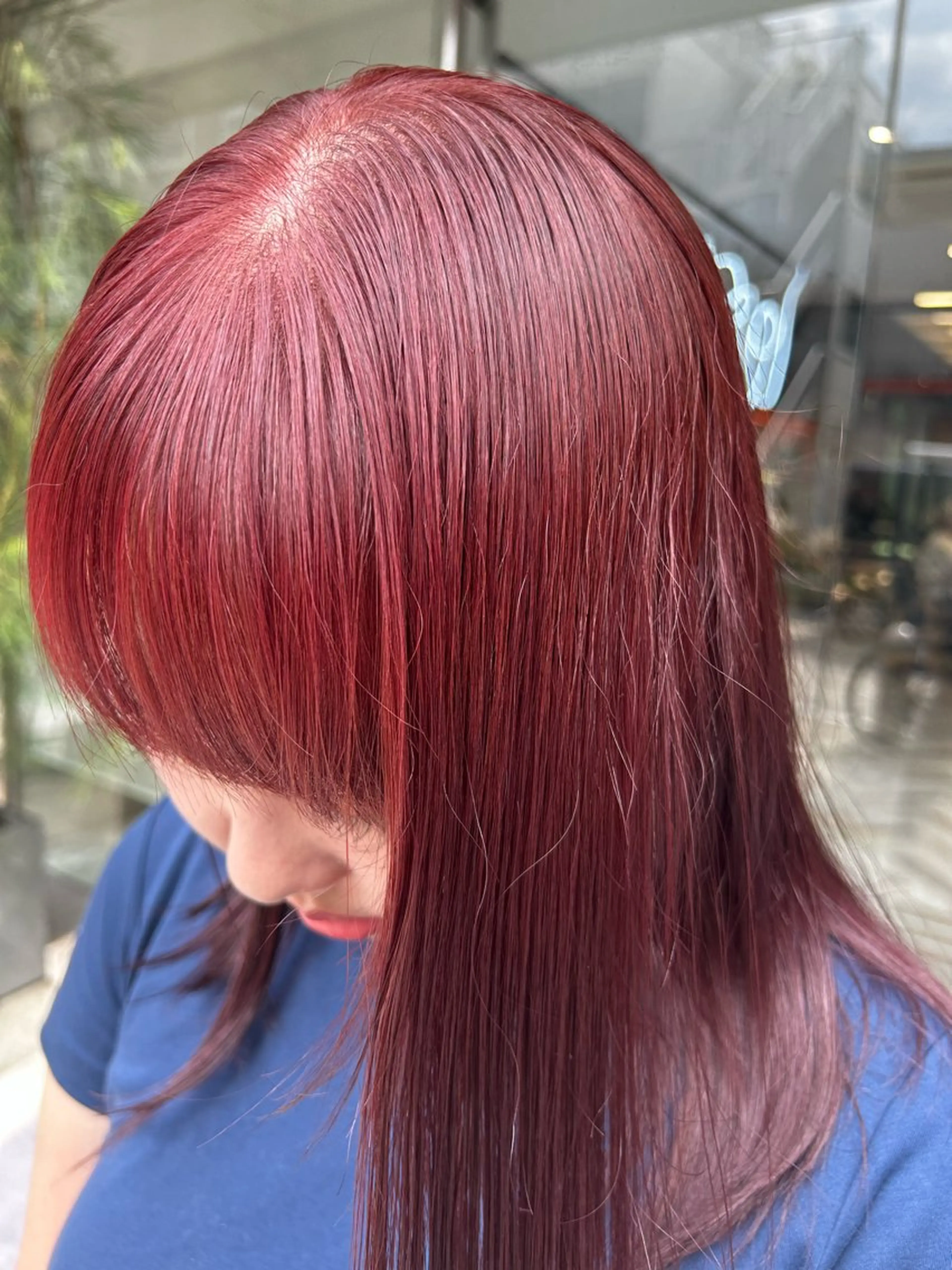 セミロング カラー セミロングパーマ バレイヤージュ ブリーチ ケアブリーチ ダブルカラー フェザーショート⚡️ REONのヘアスタイル