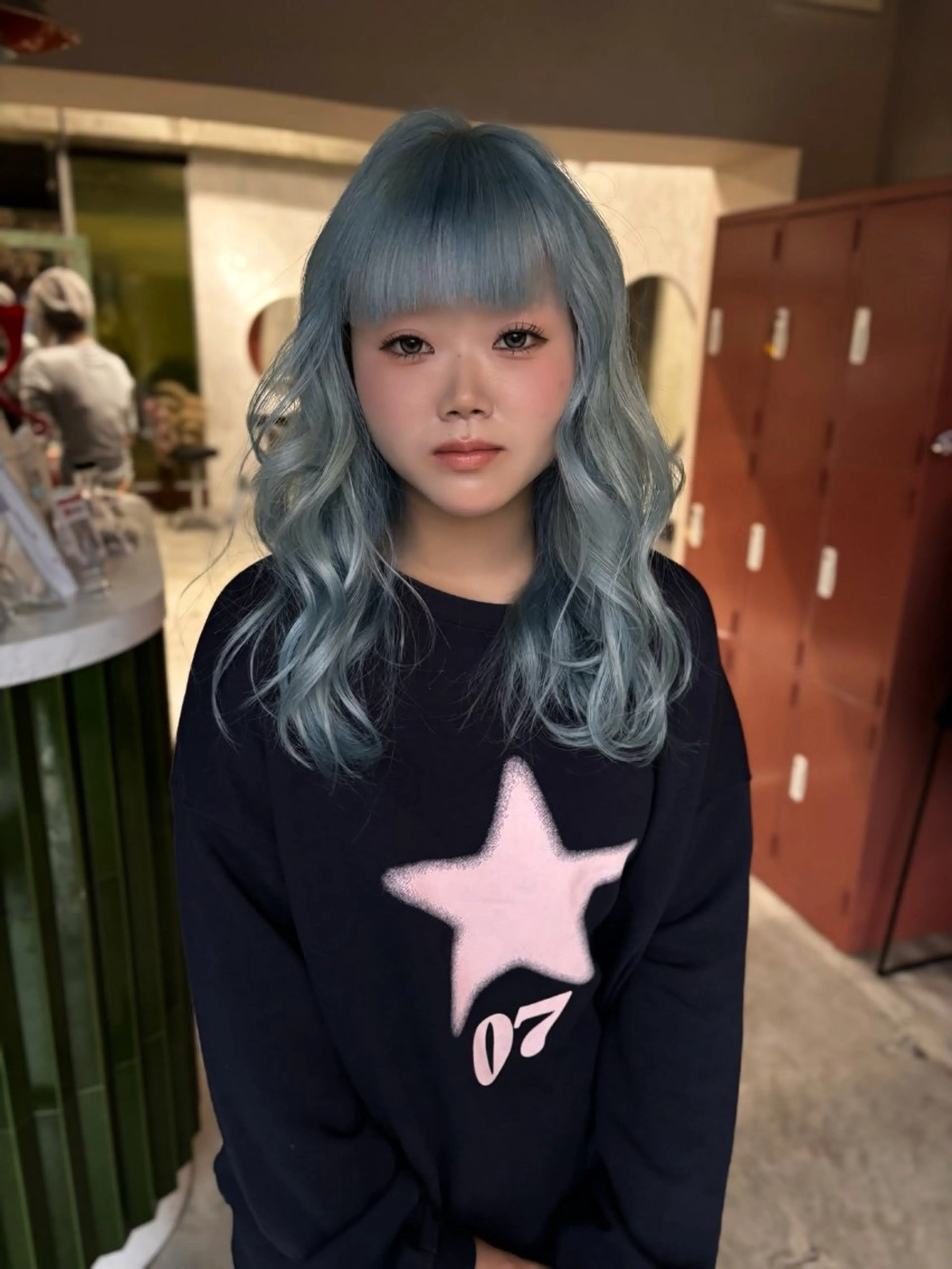 セミロング カラー ヘアカラー 🧡梅田ハイトーン カラー🧡runaのヘアスタイル