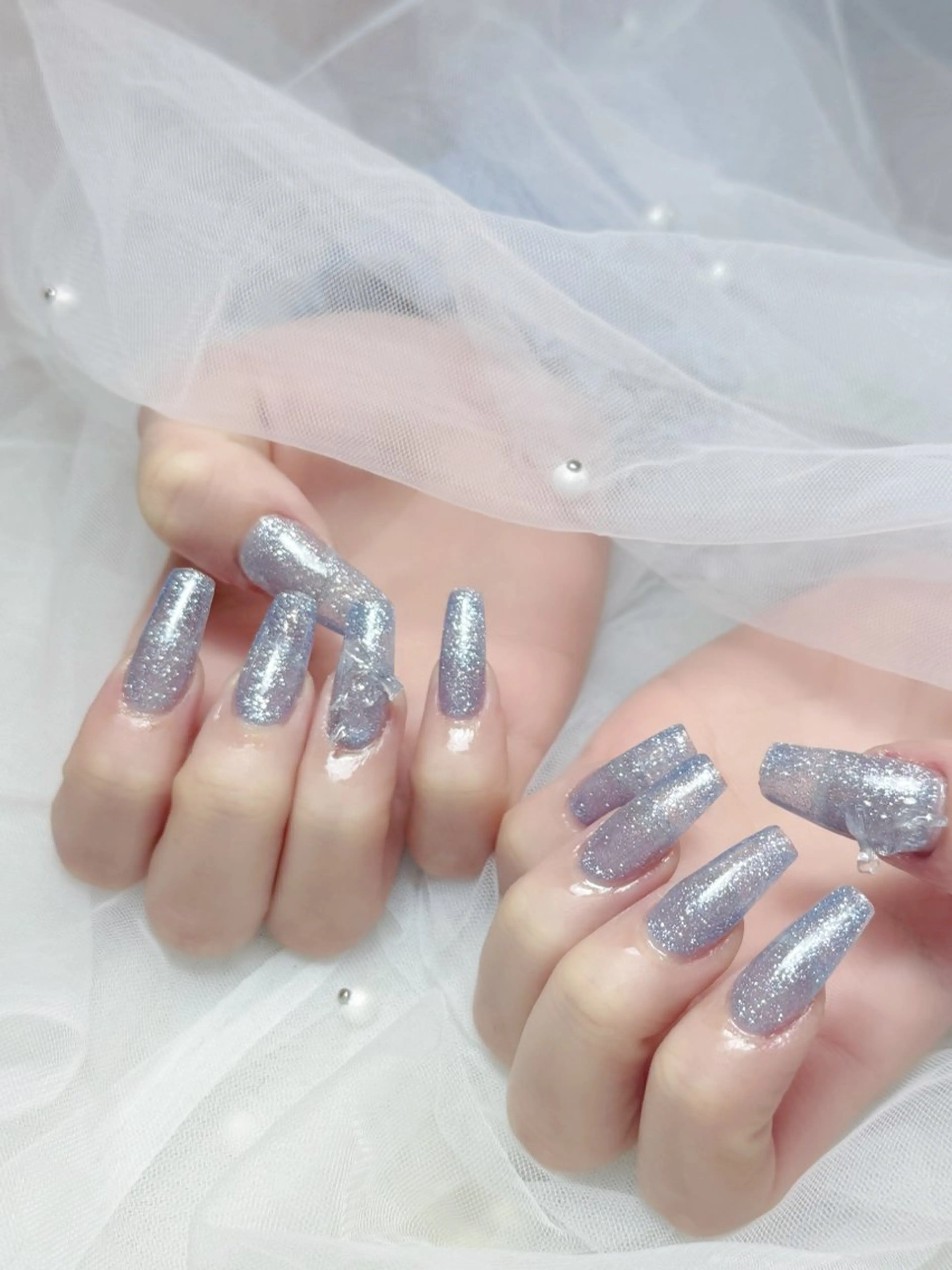 【オフあり】ラメ・フラッシュネイル✨️の写真