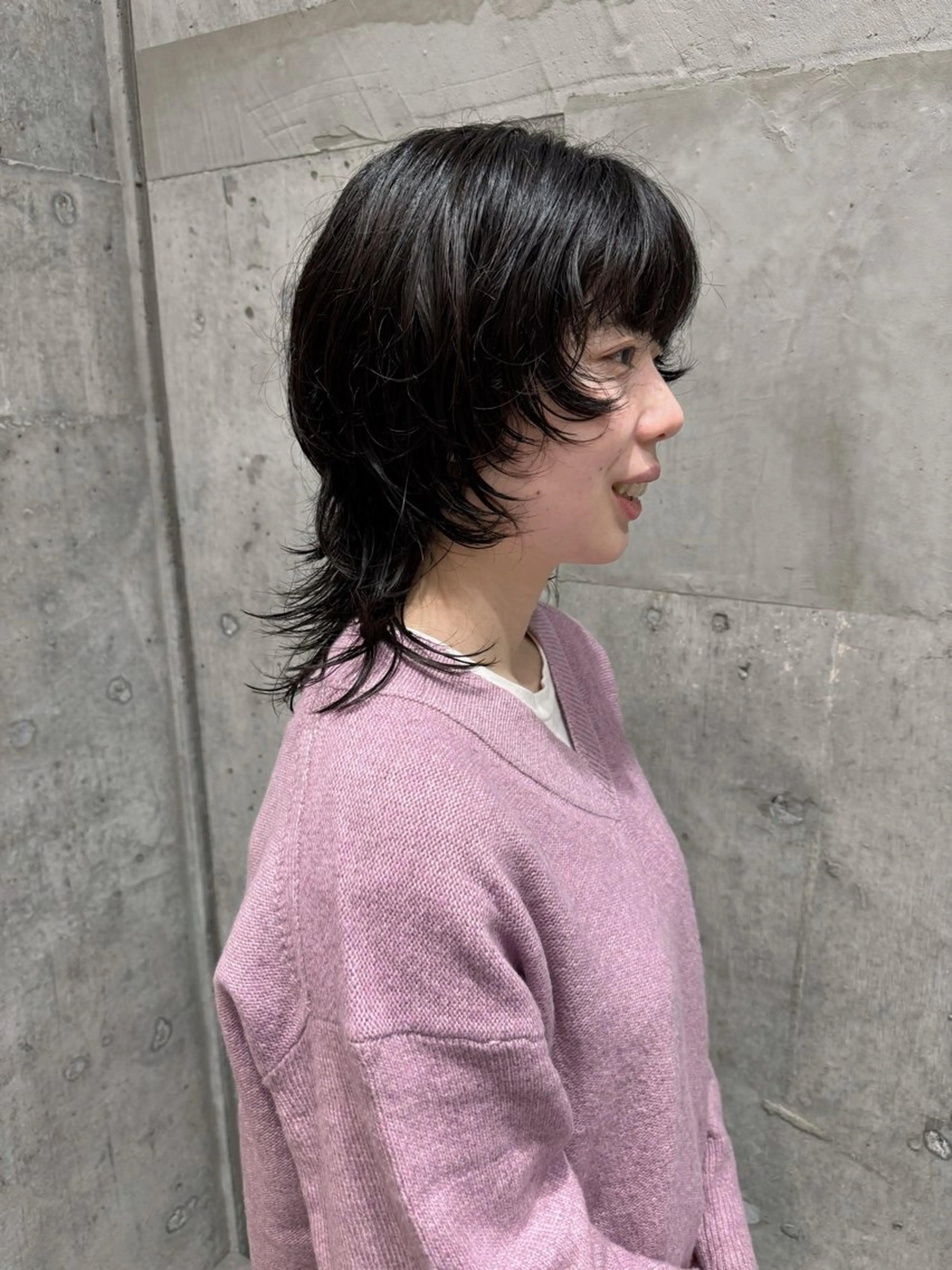 ショート カラー パーマ ヘアアレンジ mina 🐈‍⬛ ラフな似合わせヘアのヘアスタイル
