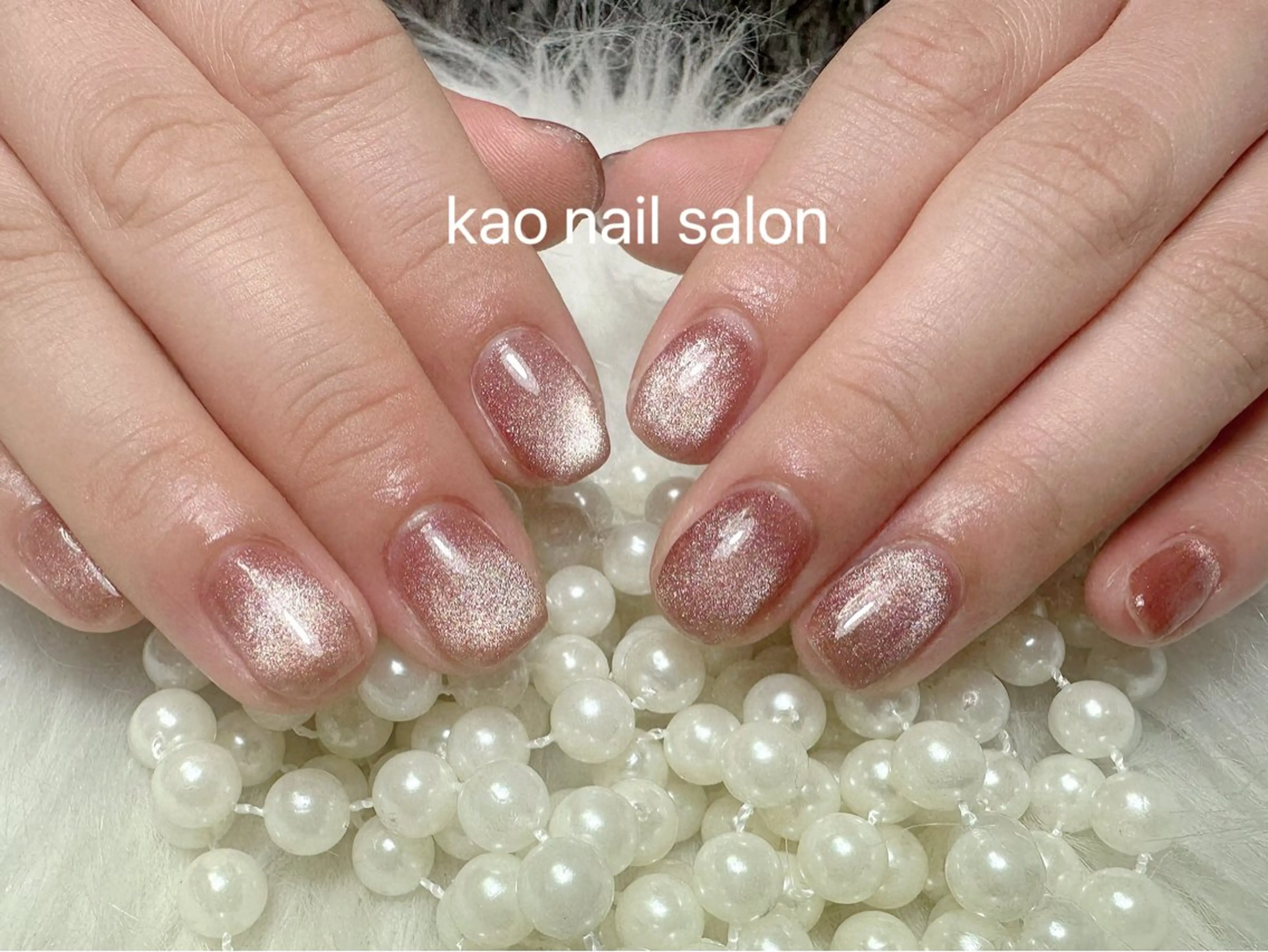 ネイル kao nail マグネット/長さだしのネイルデザイン