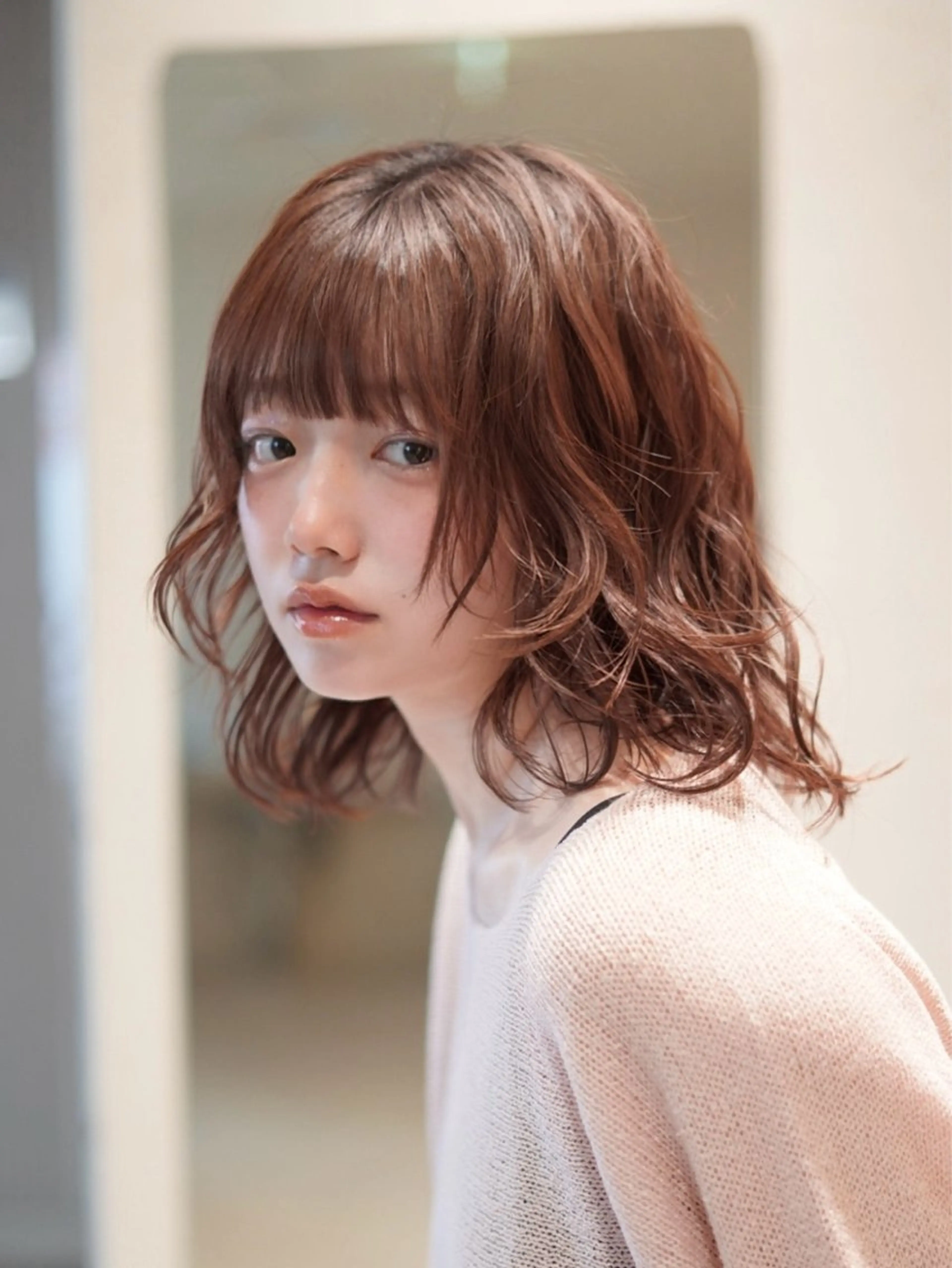 ミディアム パーマ ミディアムパーマ パーマモデル募集中 Unami 太田英寿のヘアスタイル