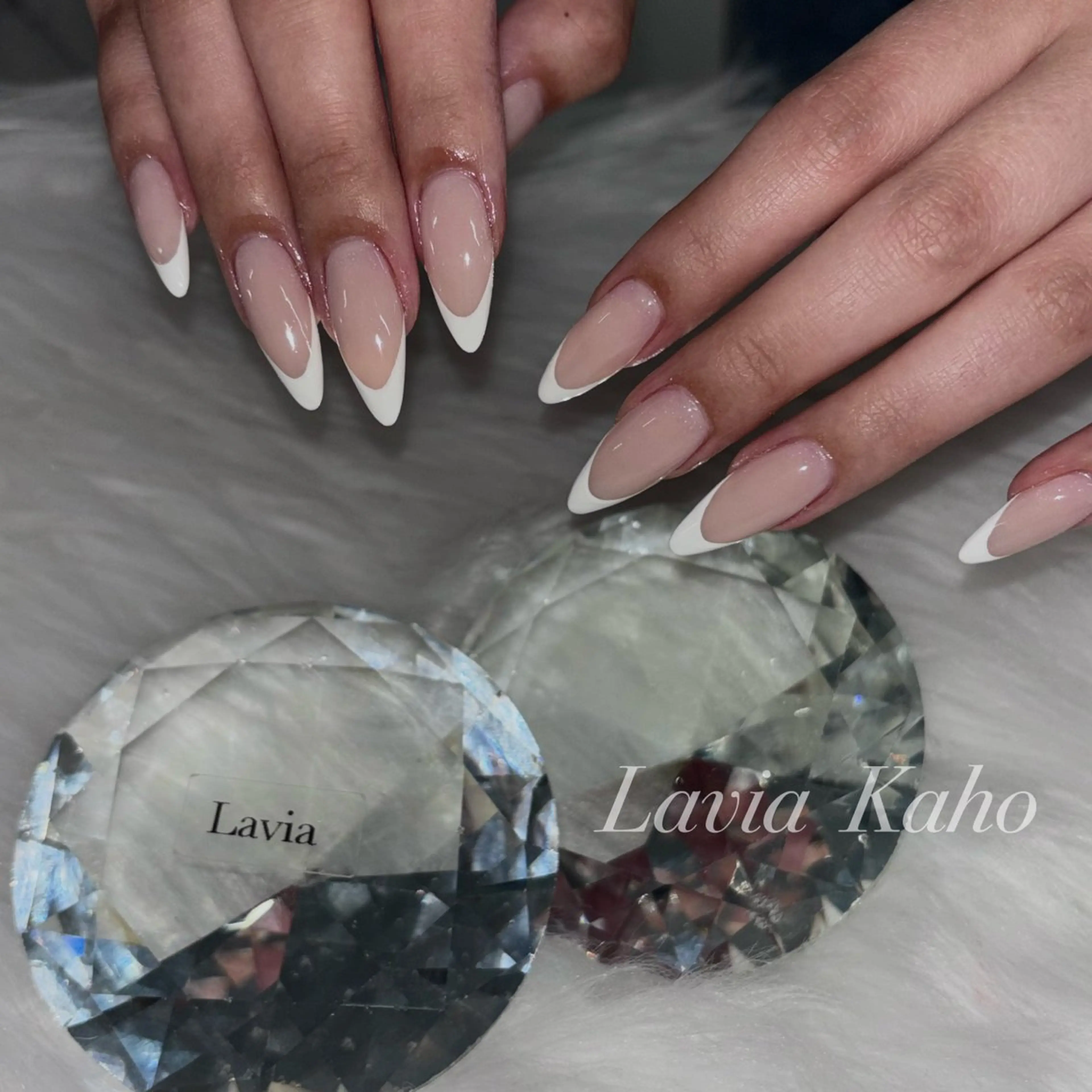 ネイル フレンチネイル Lavia❄️ kahoのネイルデザイン
