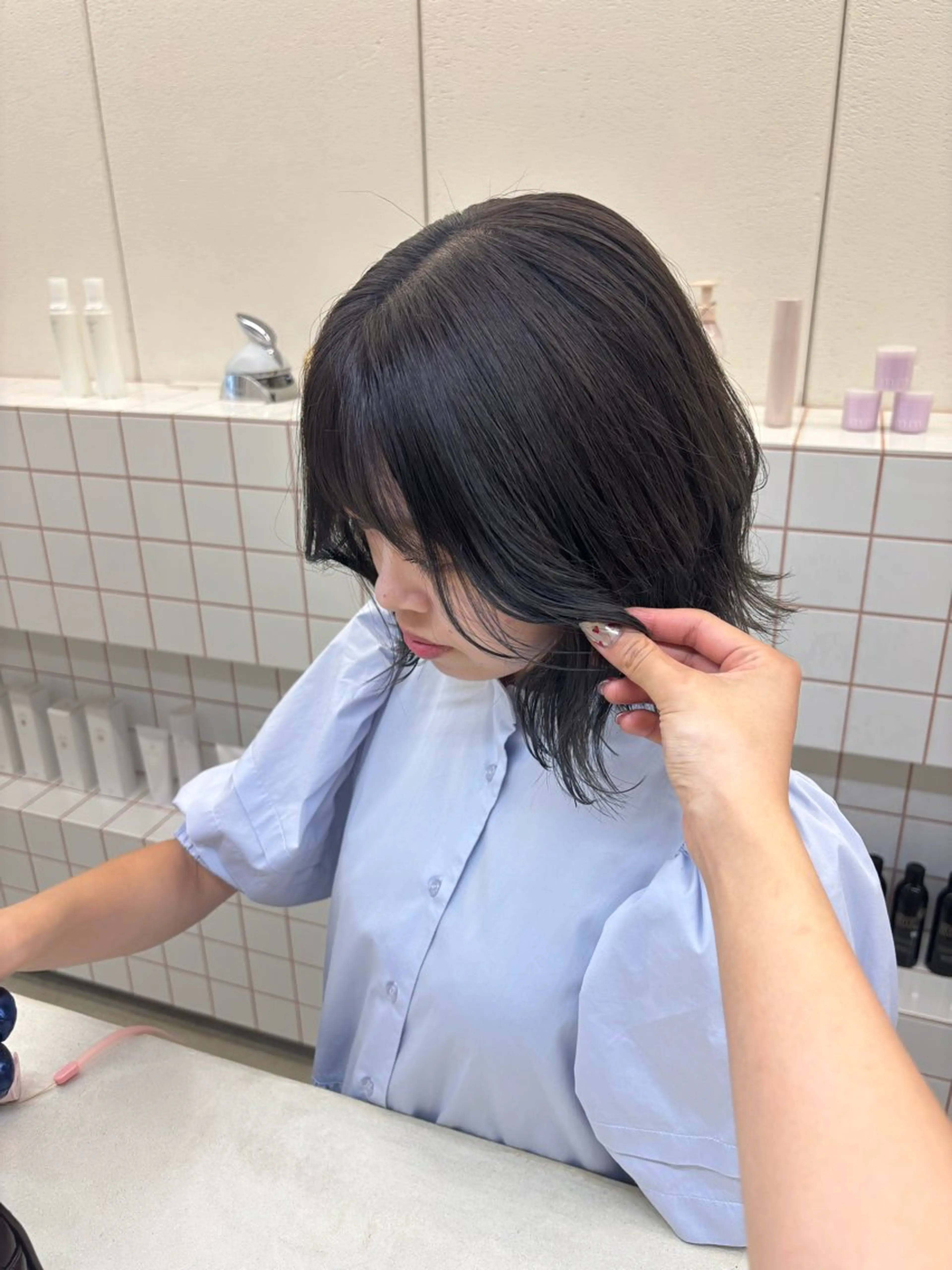 カラー ヘアカラー トリートメント Asumi/丸の内 /ブリーチ/花屋併設のヘアスタイル