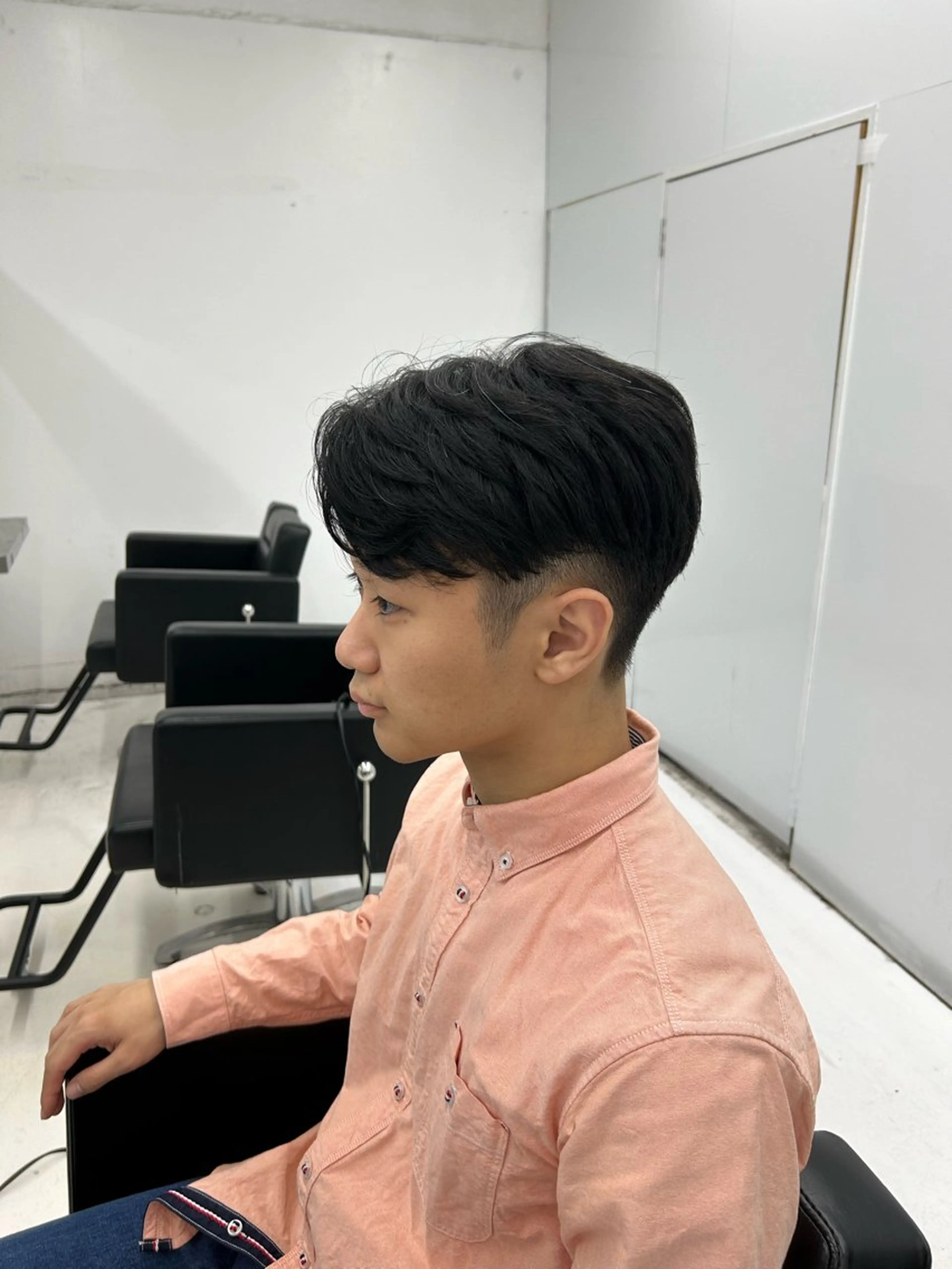 ショート メンズ センターパート カット 【メンズパーマ特化】 🍏網中勇喜のヘアスタイル