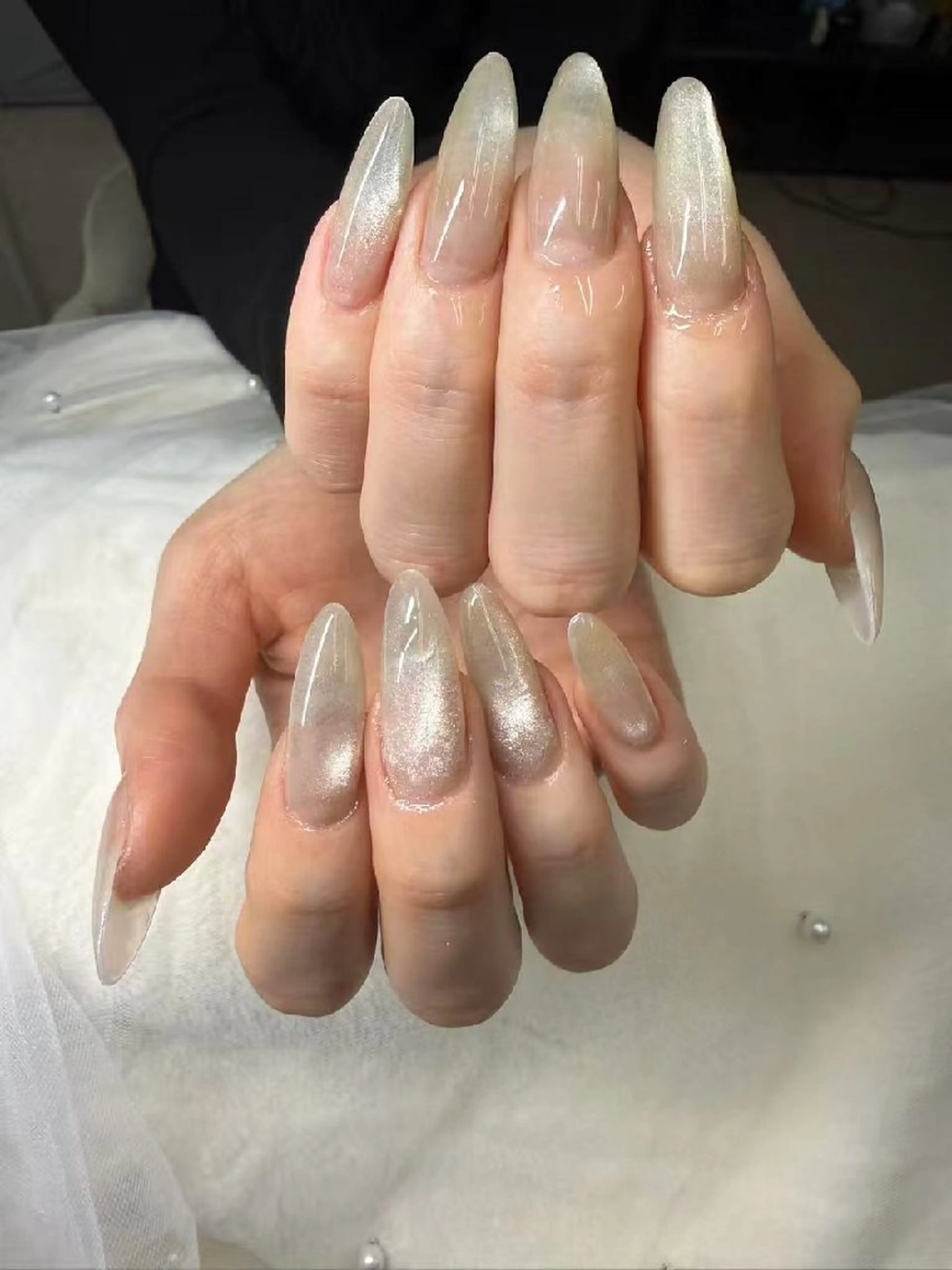 ネイル マグネットネイル 持ち込み オフィスネイル シンプルネイル ワンホンネイル 佐田 美香のネイルデザイン