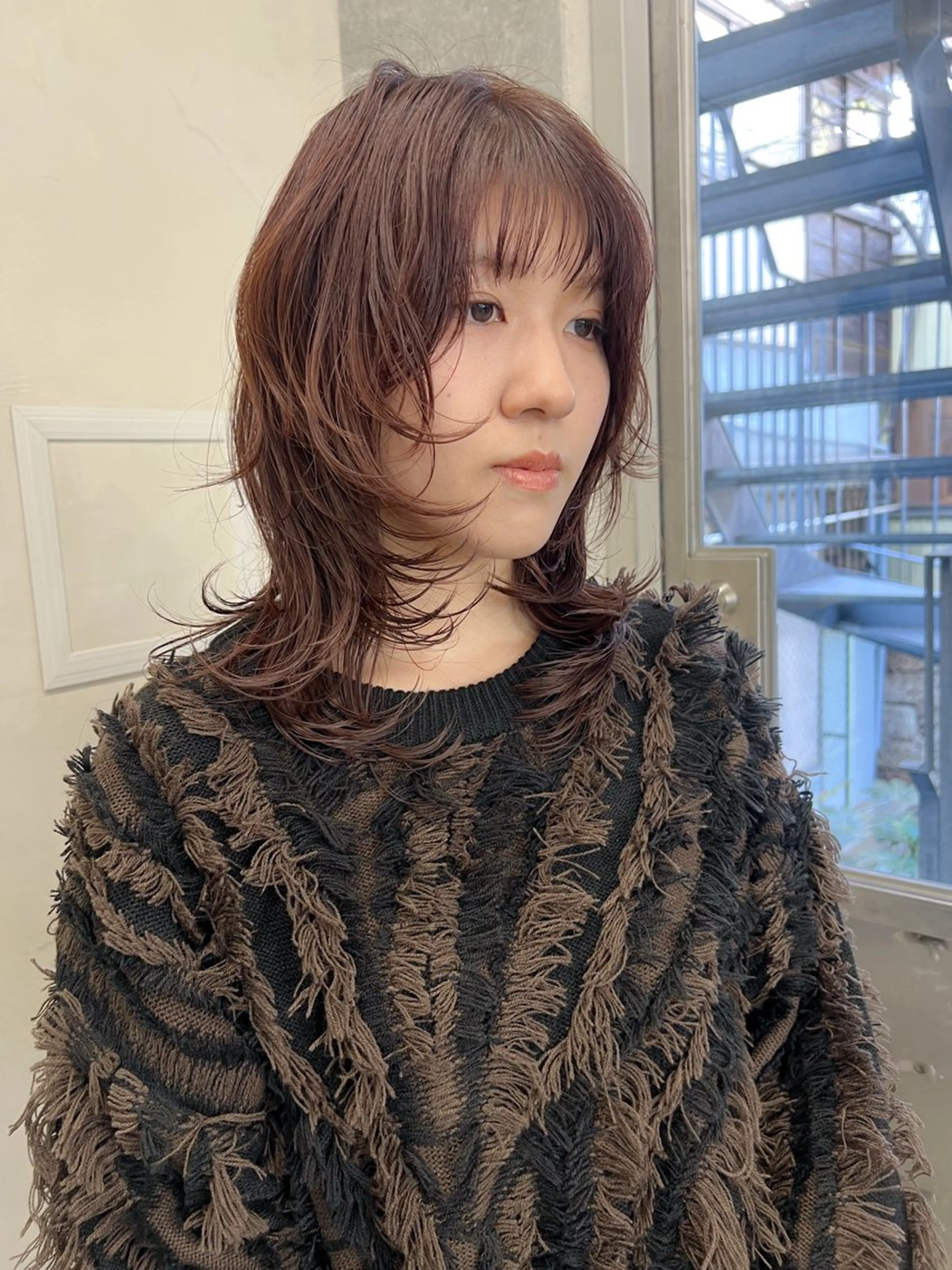 ミディアム カラー ヘアカラー トリートメント ボブ/パーマ 🐕‍🦺Nagiのヘアスタイル