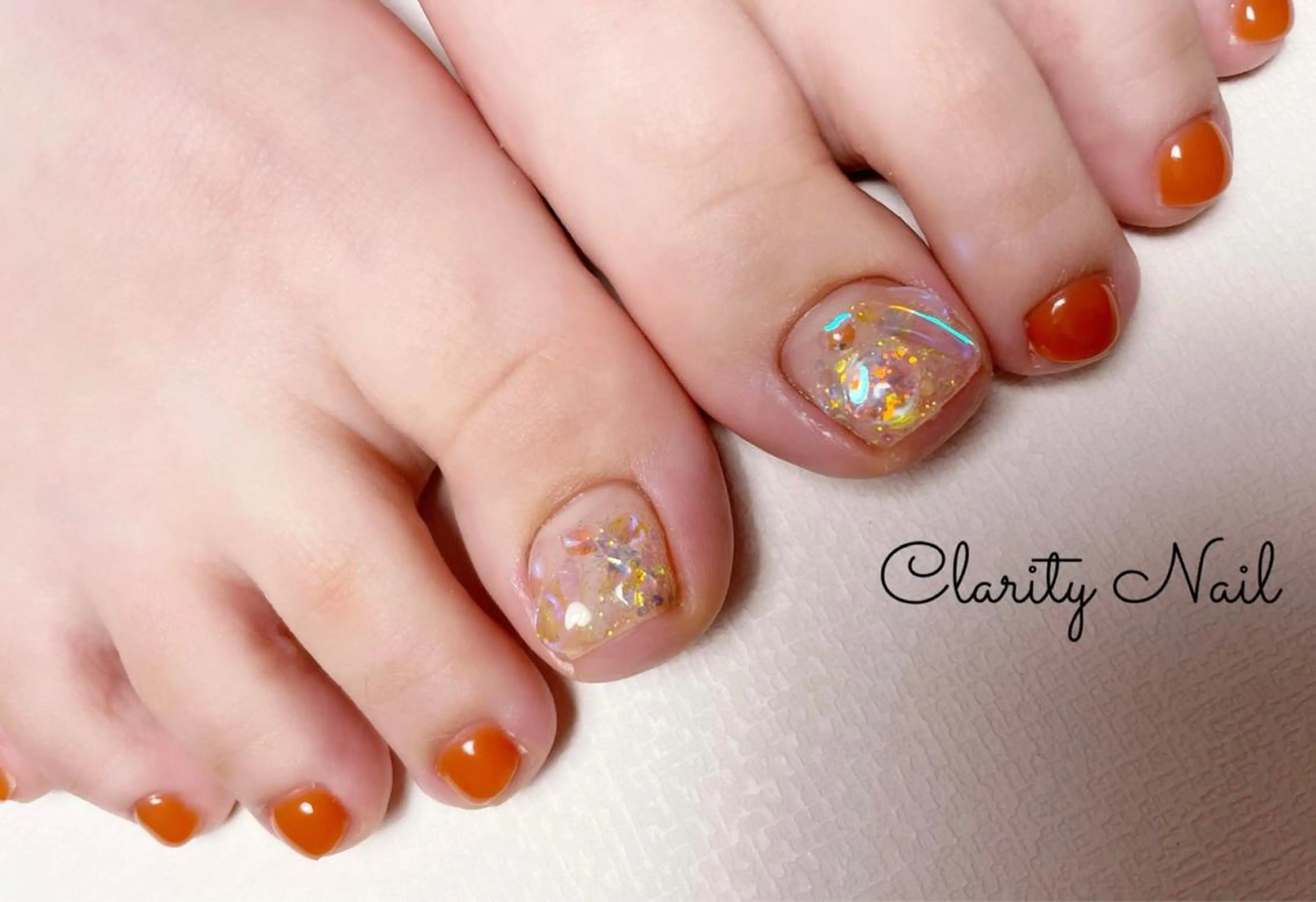 ネイル アートネイル フットネイル フットネイル Clarity Nailのネイルデザイン