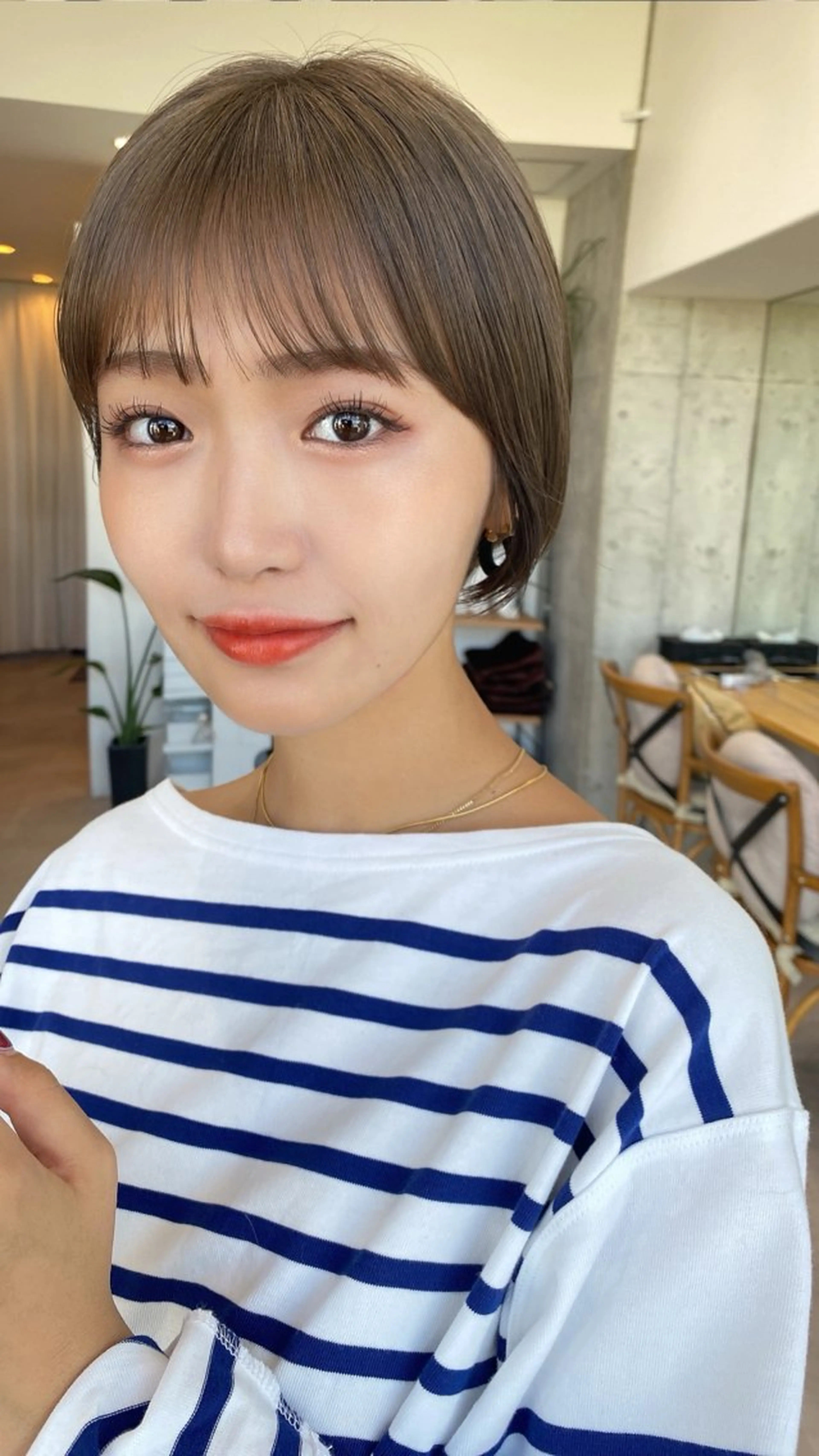 ショート シールエクステ ケアカラー エクステ ハイライト 韓国風ヘア ショート職人 美容師【KENTA】のヘアスタイル
