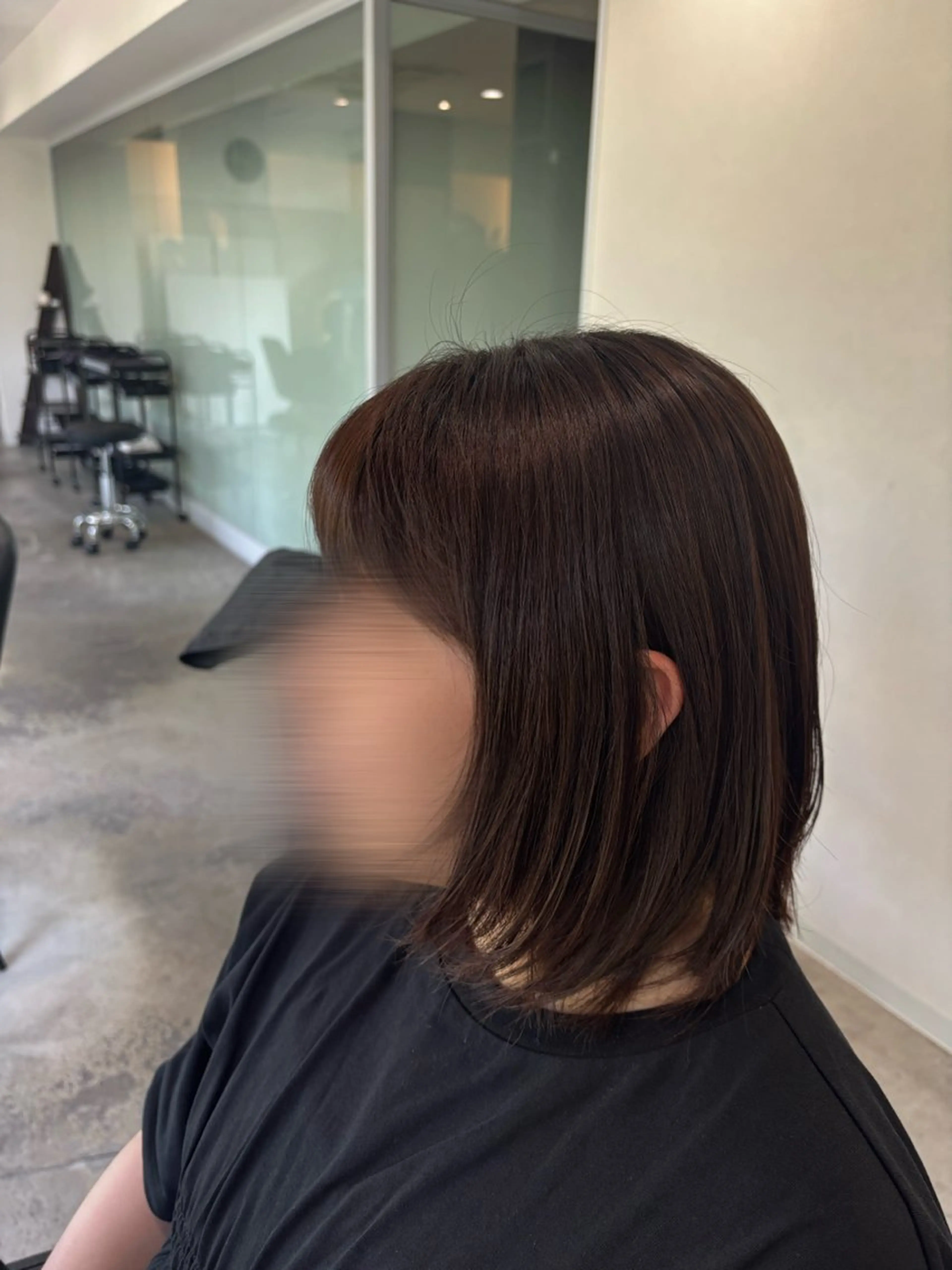 ミディアム カラー トリートメント sweep ひなのヘアスタイル