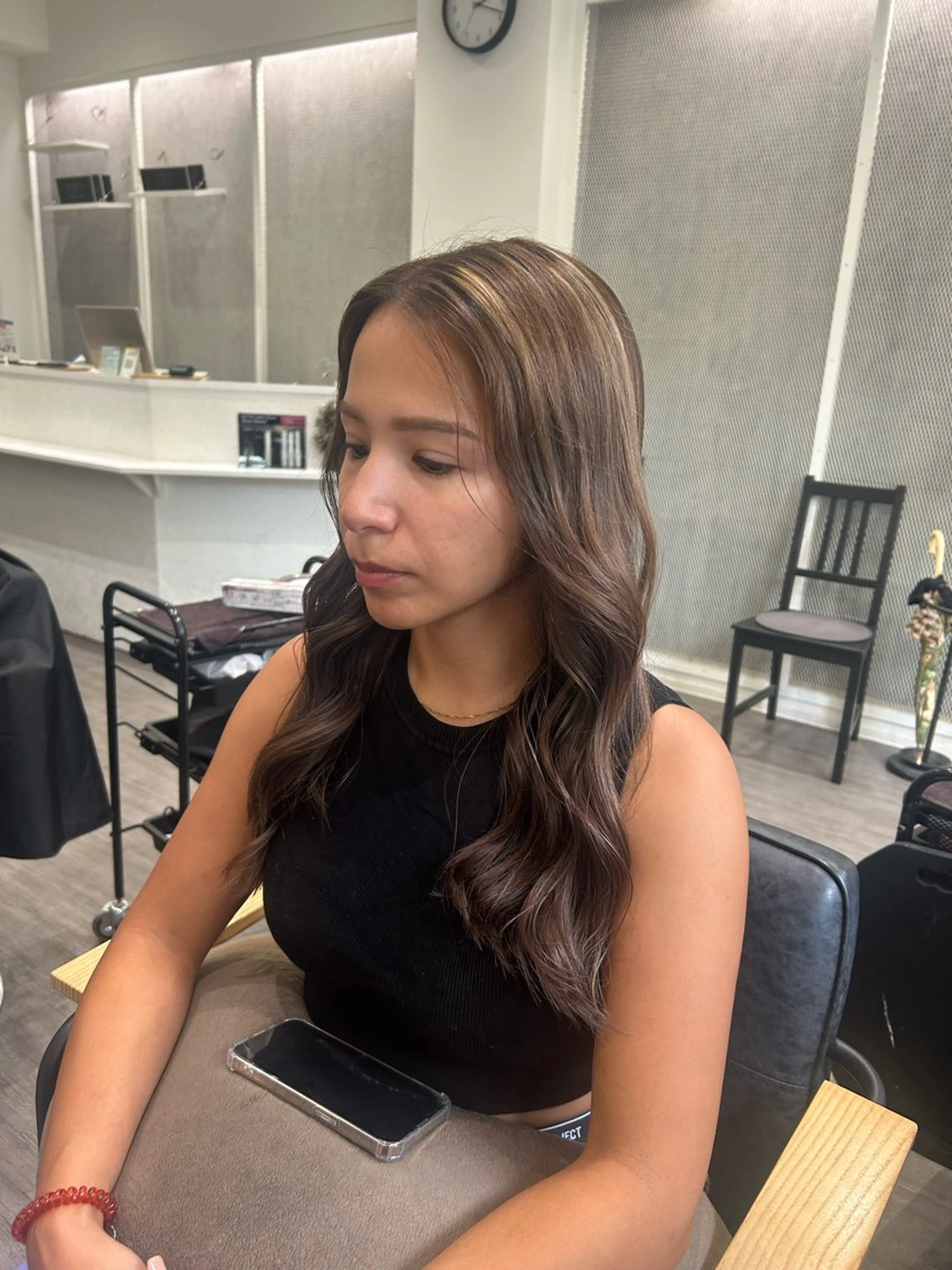 ロング カラー ヘアアレンジ ハイライトカラー ハイライト ヘアカラー トリートメント cocotte 💟草間紫音💟のヘアスタイル