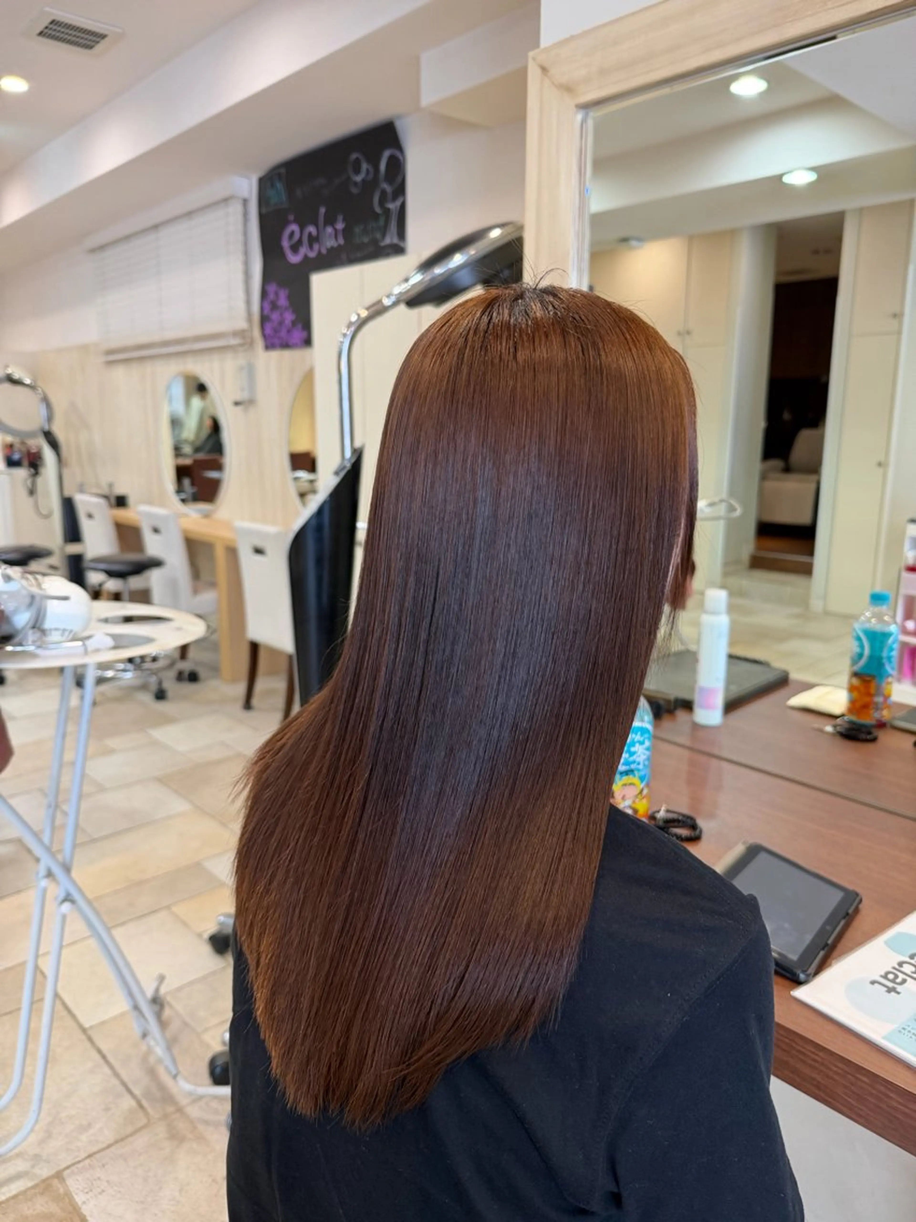 ロング カット 縮毛矯正 トリートメント 勝見 美春のヘアスタイル