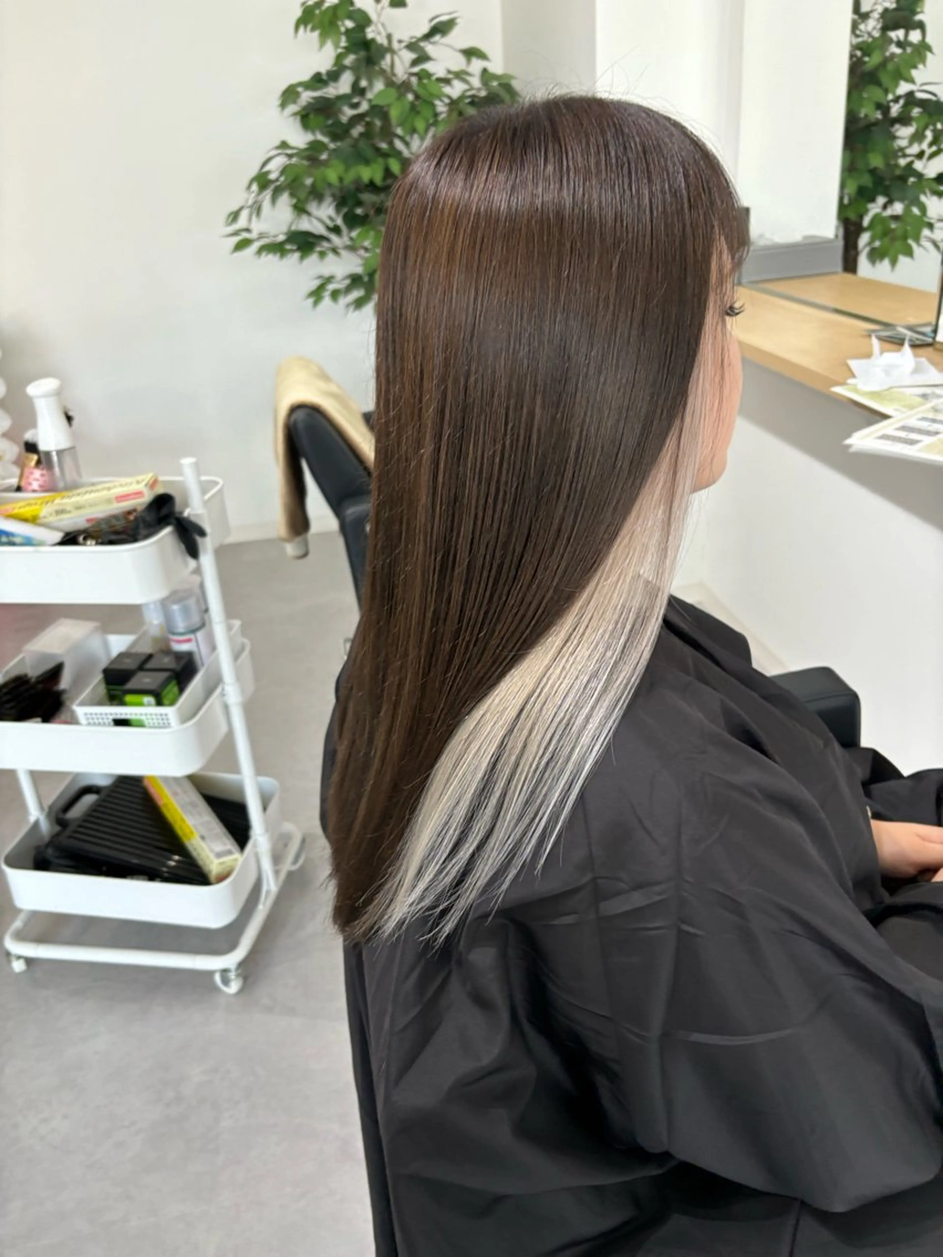 ロング ケアブリーチ 黒瀬有汰のヘアスタイル