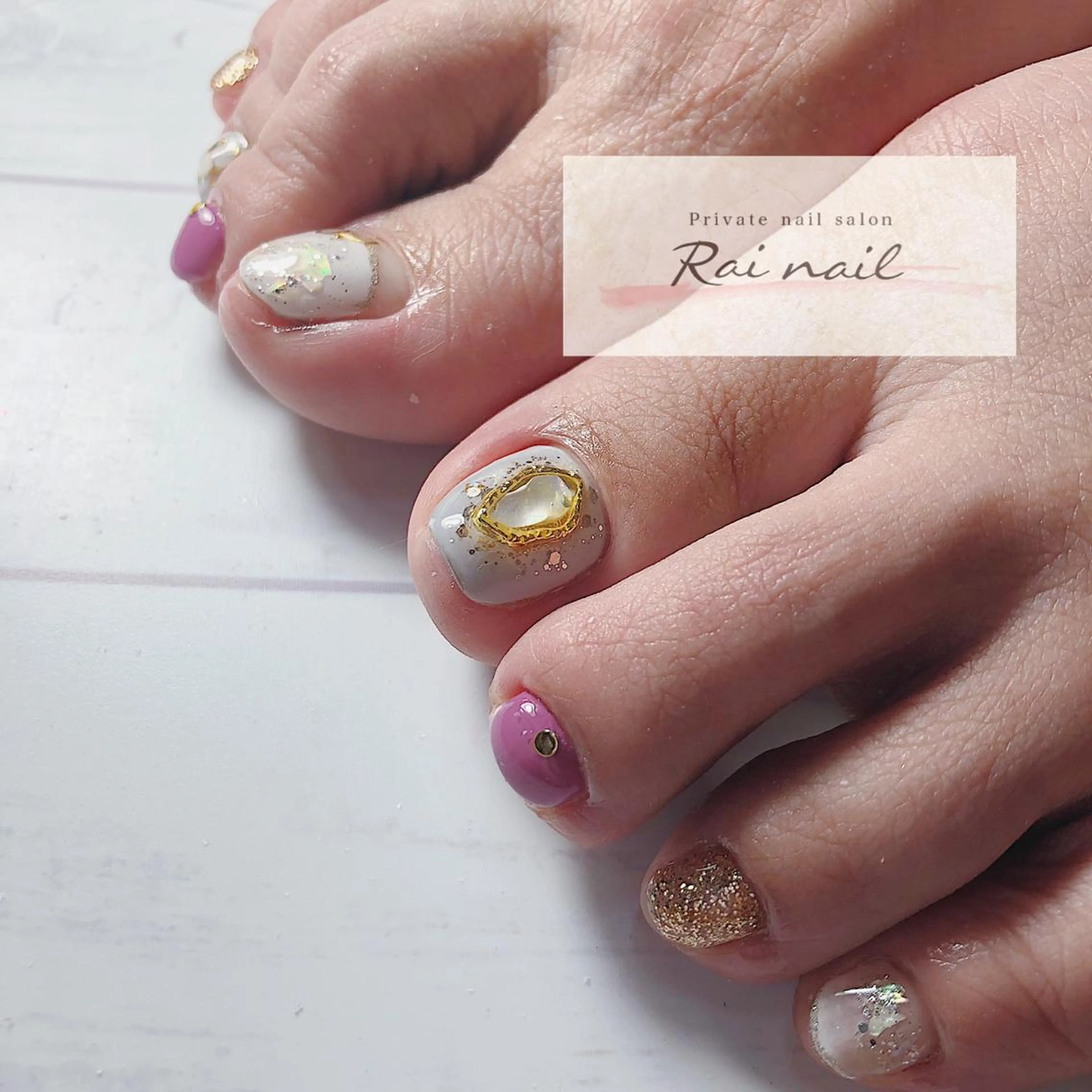 ネイル フットネイル Rai nail_ Risaのネイルデザイン