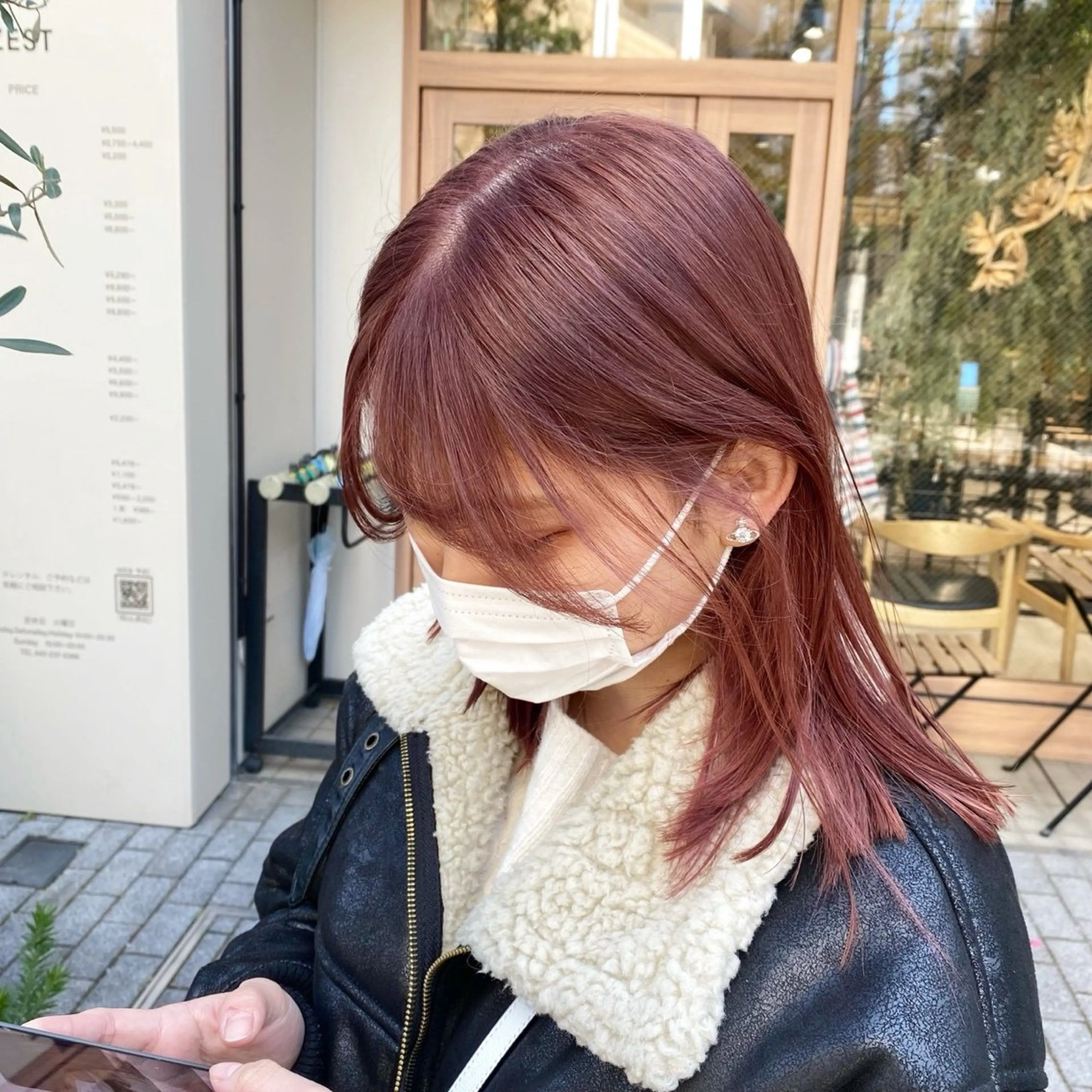 カラー レッドカラー 🌀暖色カラー🌀/ shoのヘアスタイル
