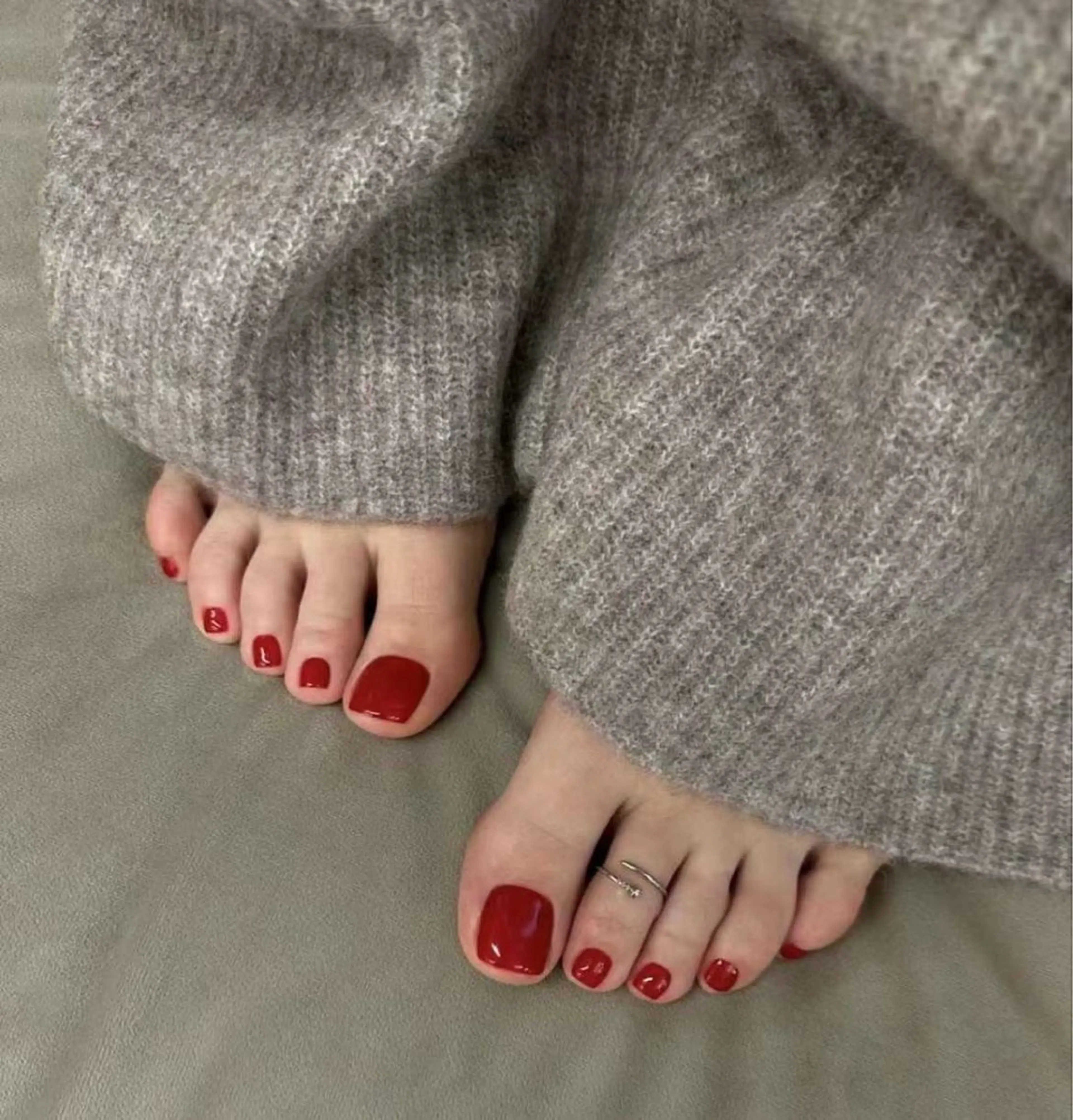 ショート フットネイル めぐみのネイルサロン スタッフ練習のネイルデザイン