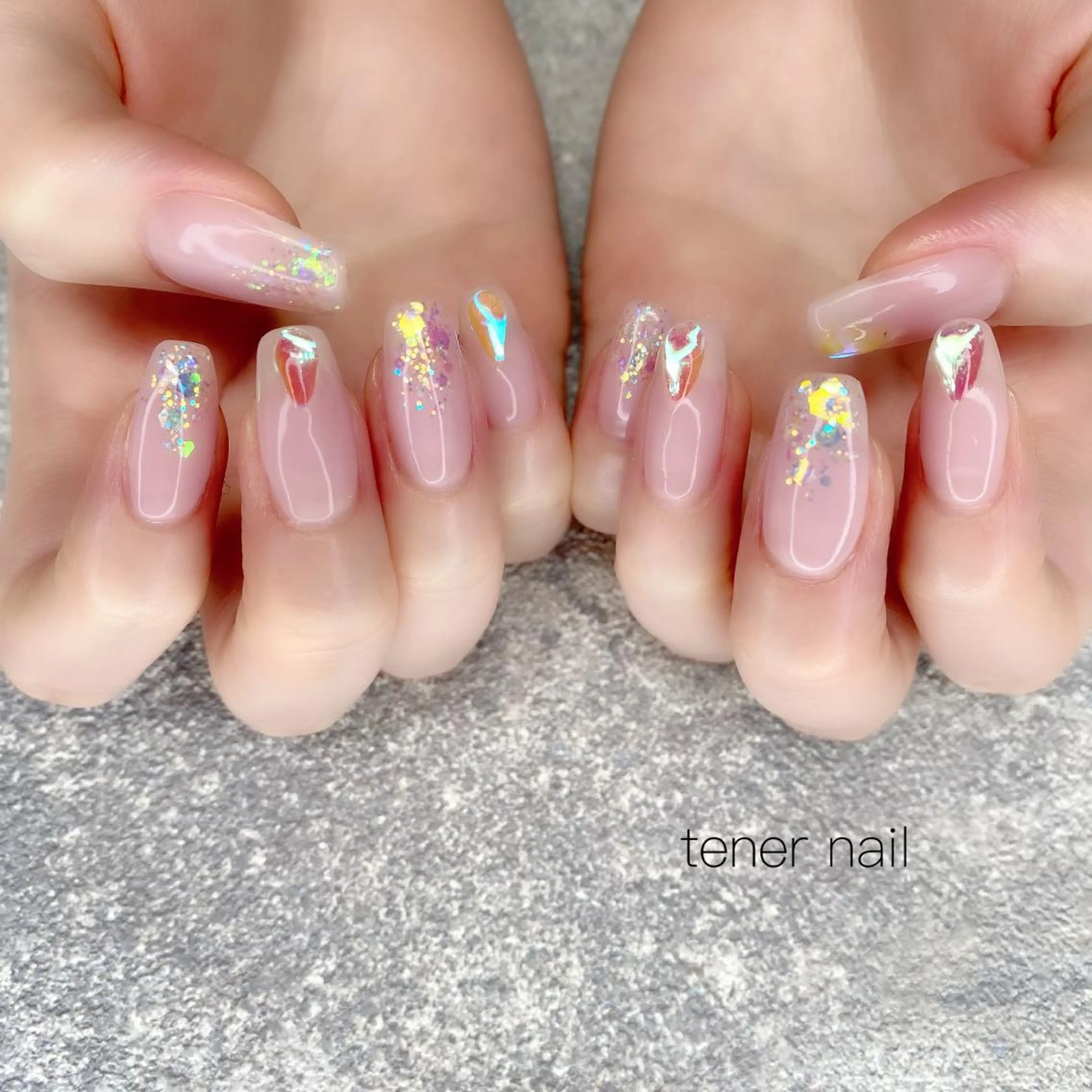 ネイル オーロラネイル テネルネイル tener nailのネイルデザイン