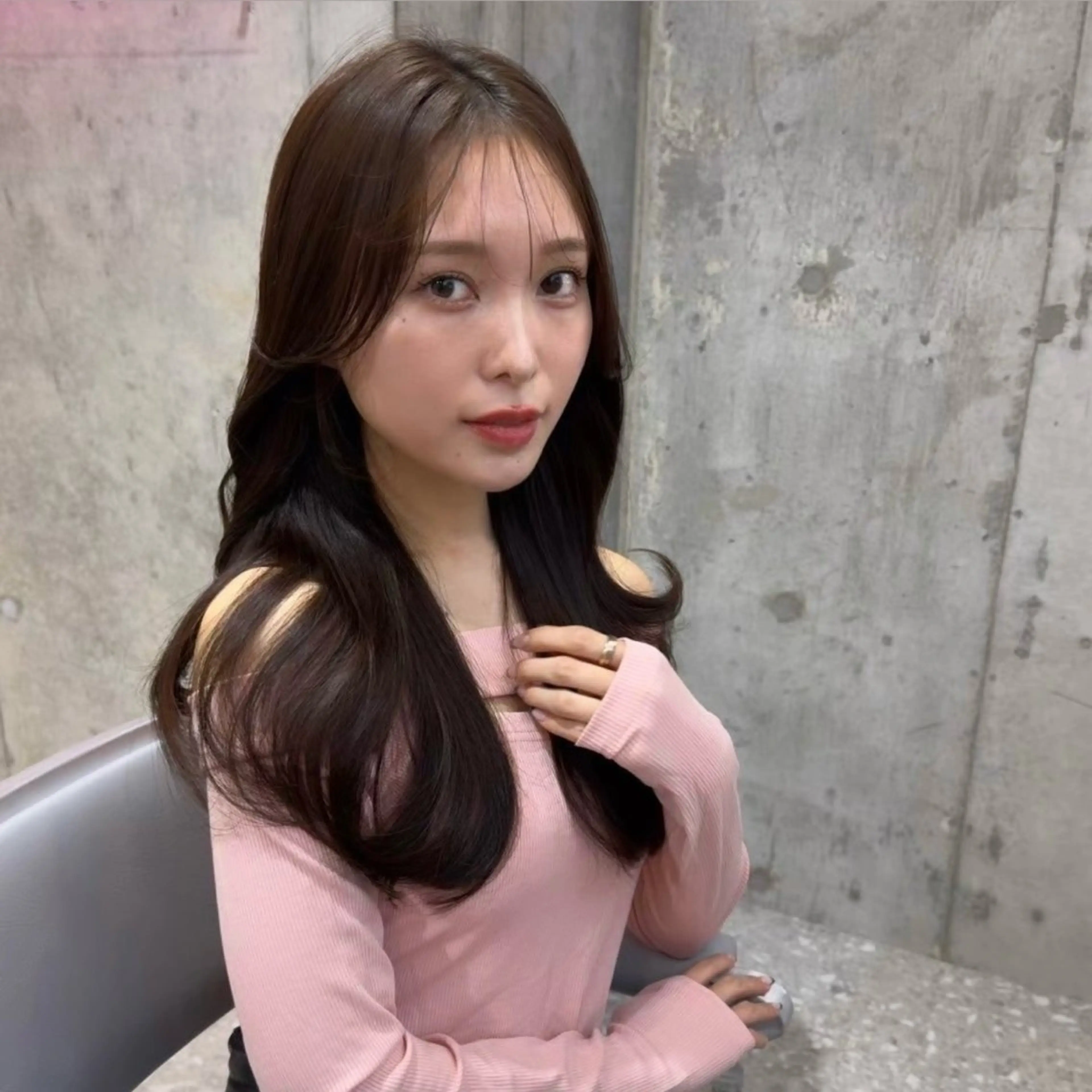 ロング カラー 新宿/韓国ヘア kurea🎀のヘアスタイル