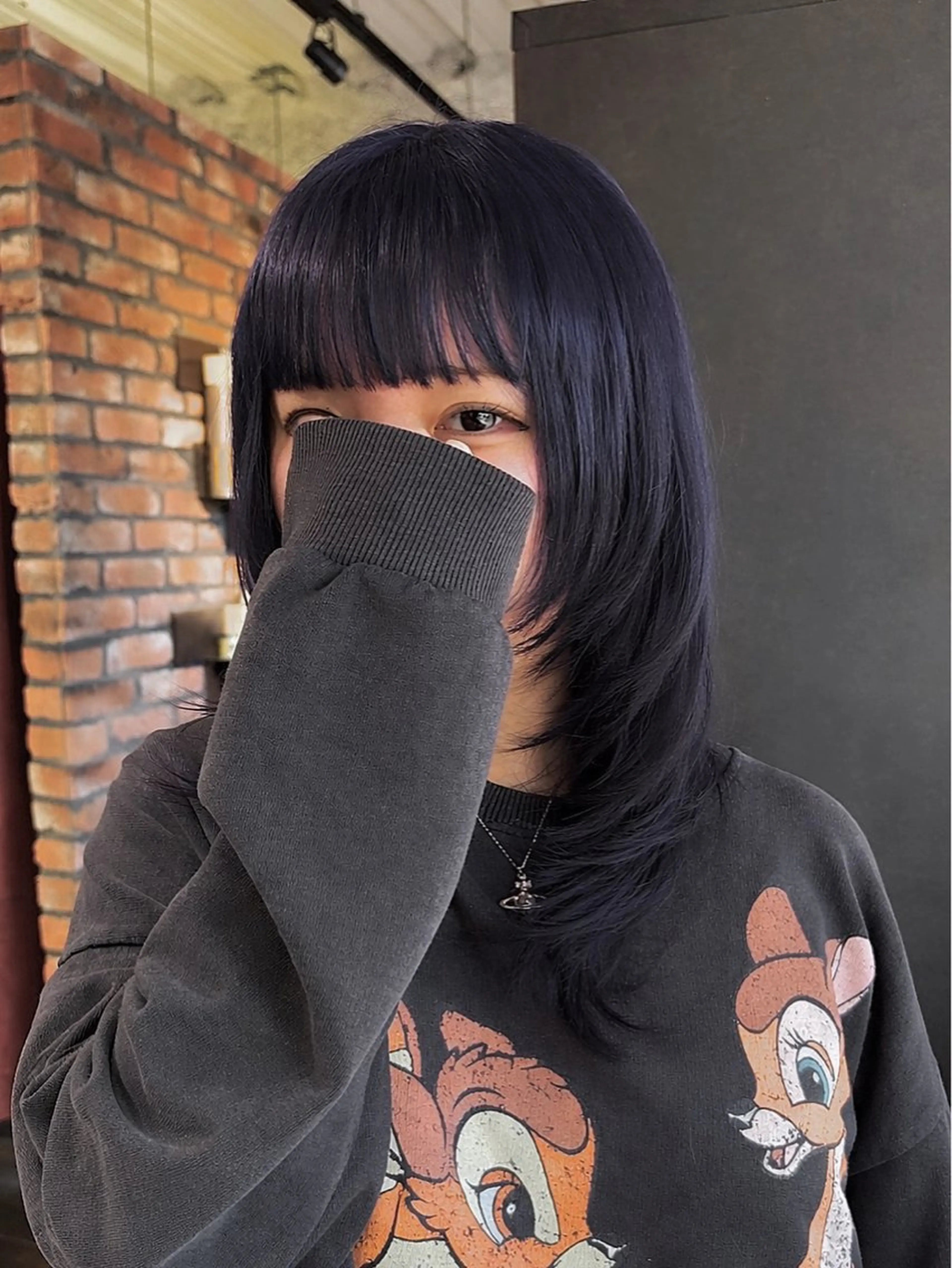 ミディアム カラー アッシュ ラベンダーカラー ラベンダーアッシュ ヘアカラー 🐒みき ゆうか🐒のヘアスタイル