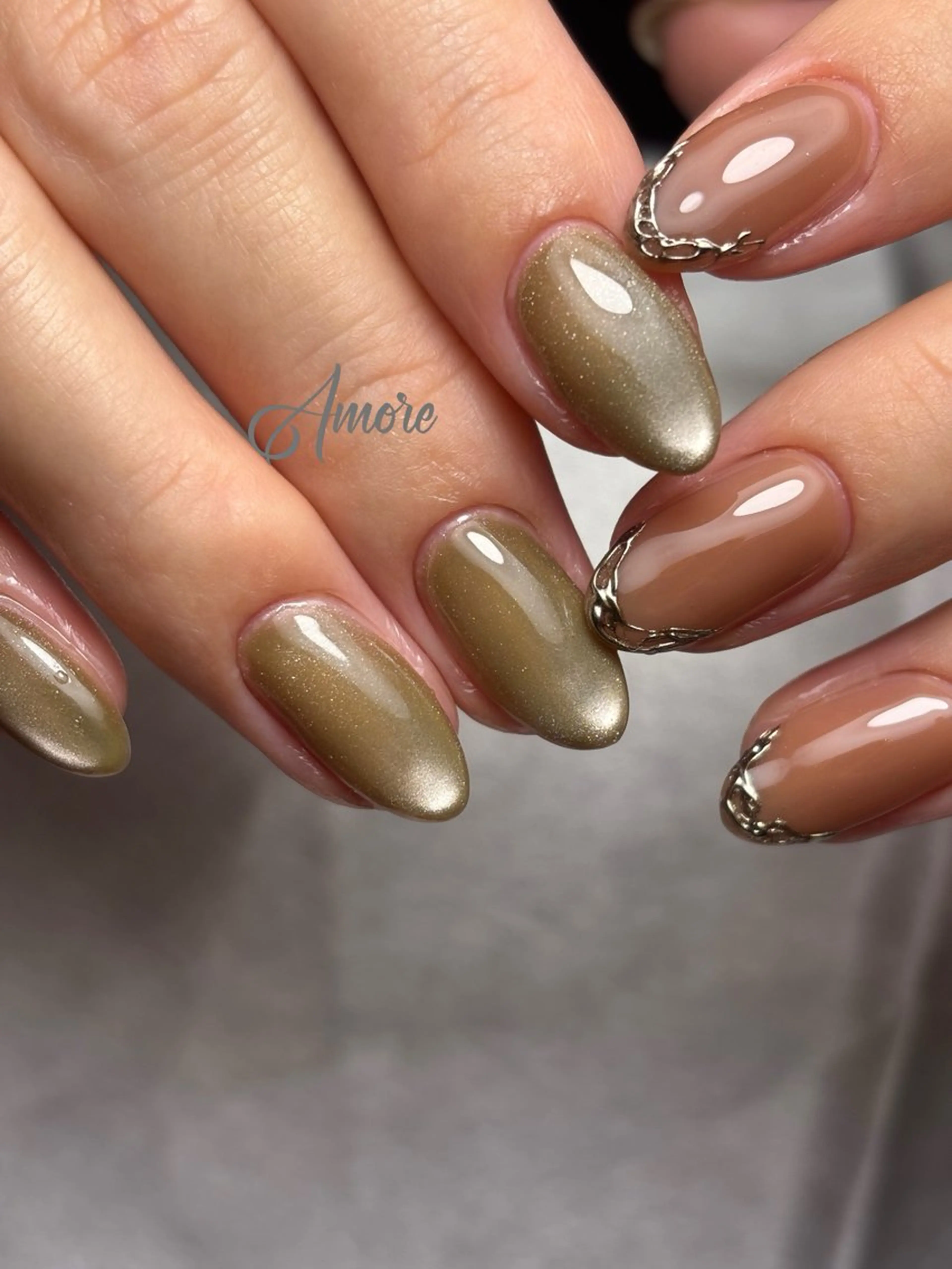 ネイル 桜ネイル ジェルネイル キラキラネイル 韓国ネイル マグネットネイル You kyehwaのネイルデザイン