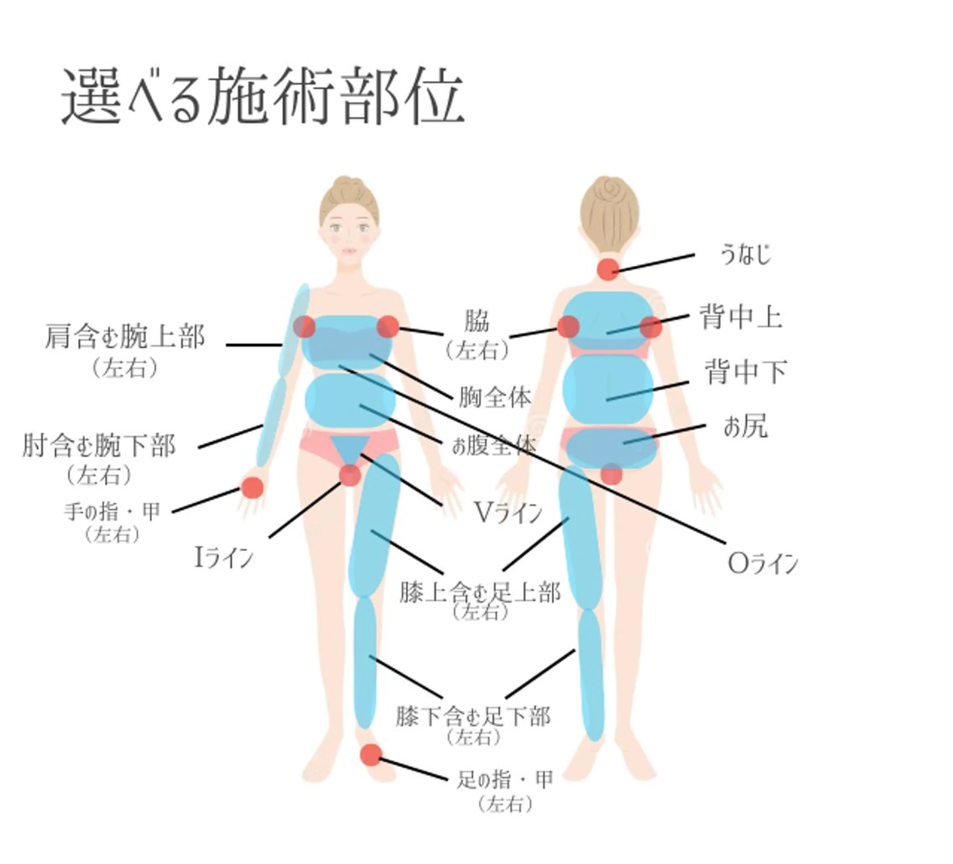 《選べる1パーツ》ハイブリット脱毛の写真