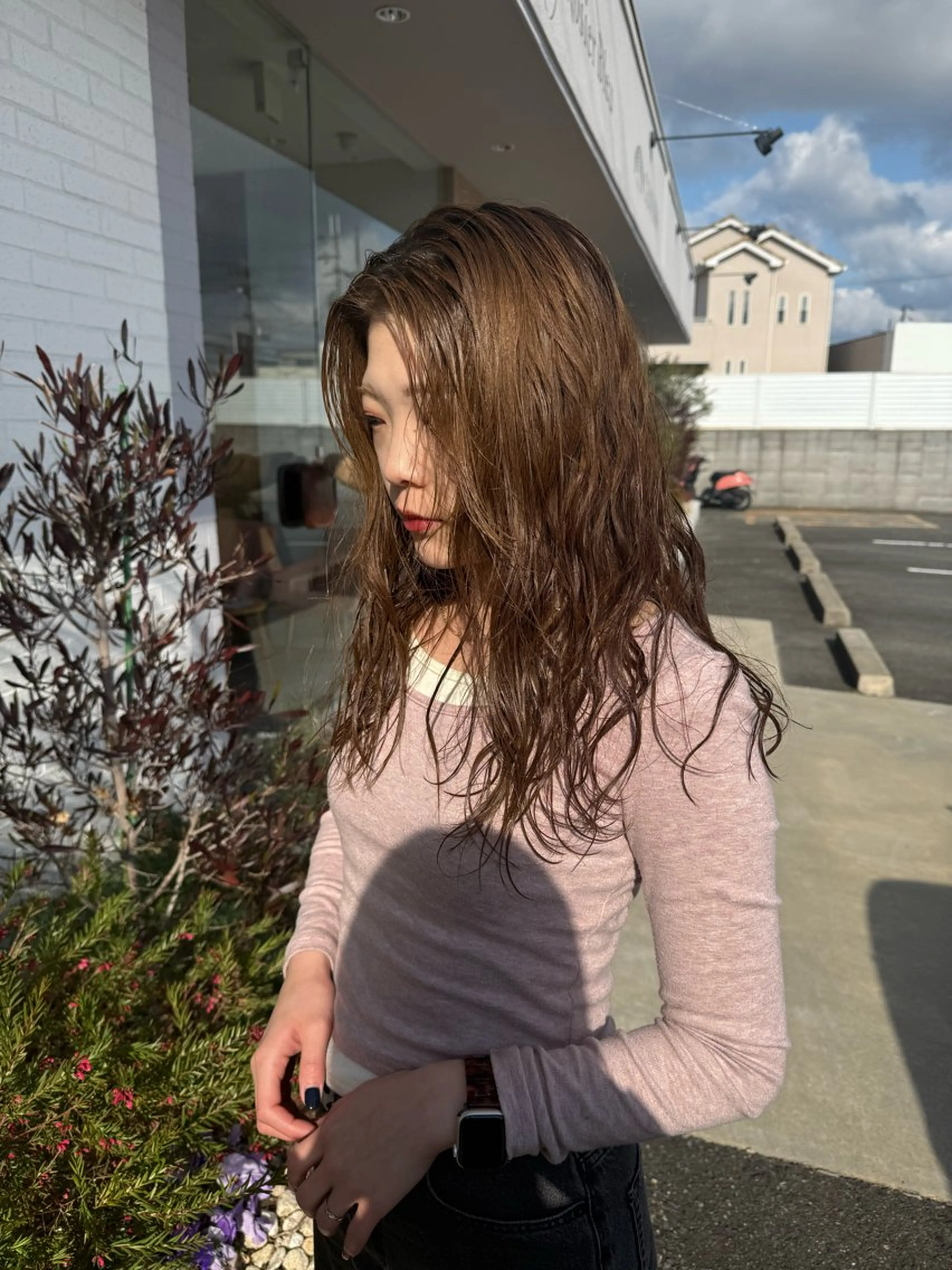 ロング カット パーマ RosierBlue 工藤のヘアスタイル