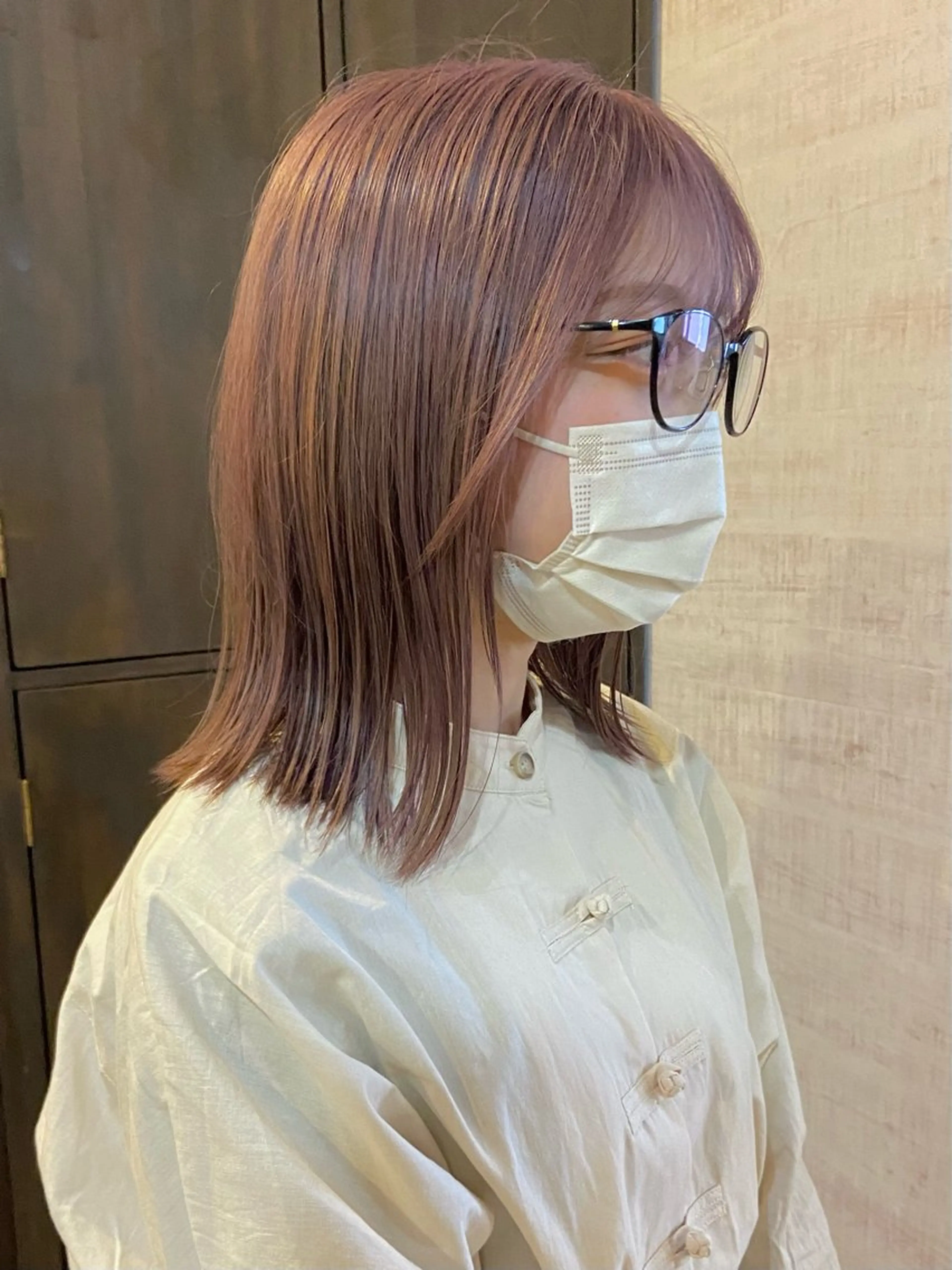 ミディアム 💎ケアブリーチ💎 艶カラー/ふうとのヘアスタイル
