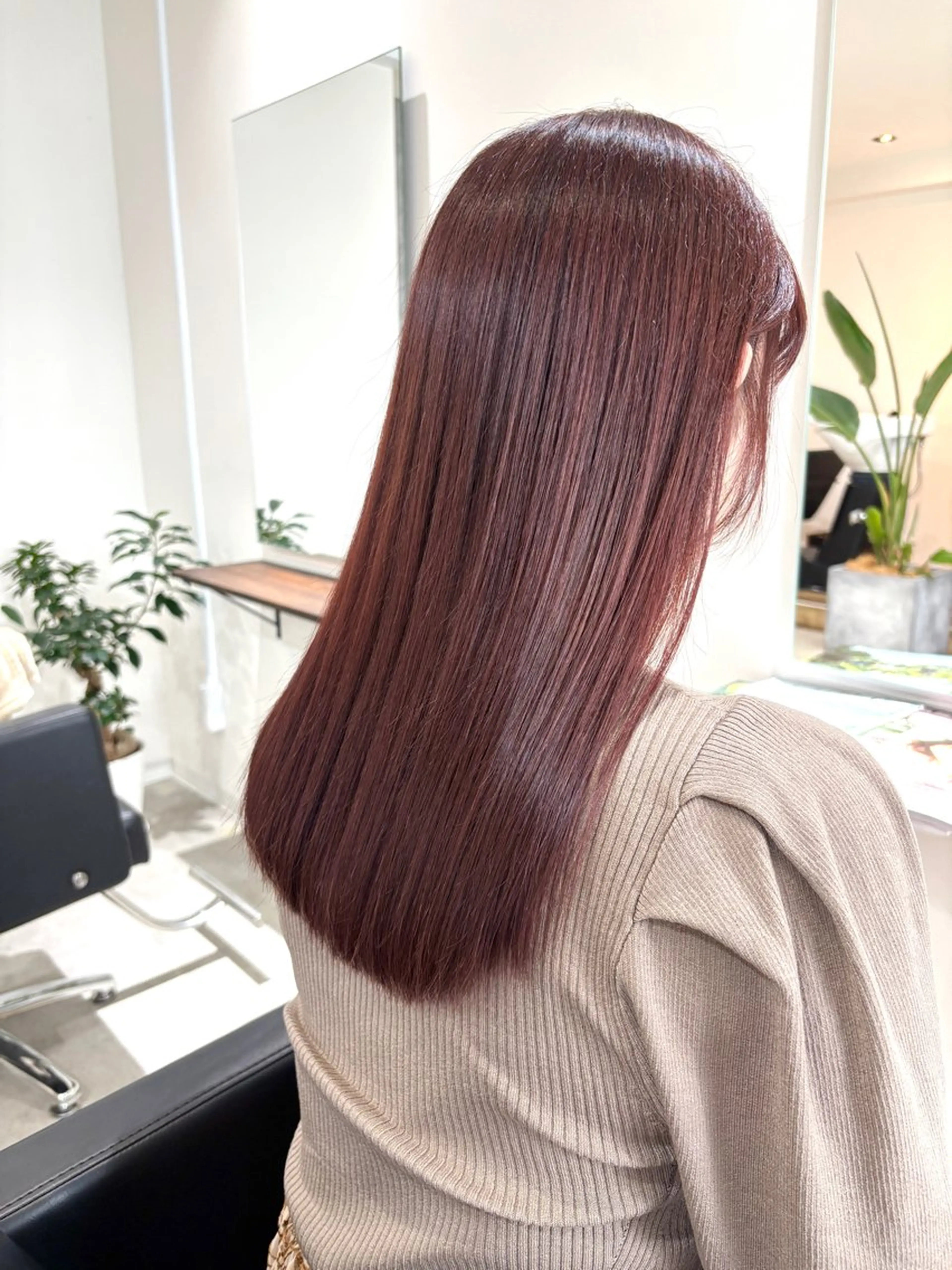 ロング カラー 髪質改善 縮毛矯正 トリートメント KINI 髪質改善＆艶髪のヘアスタイル