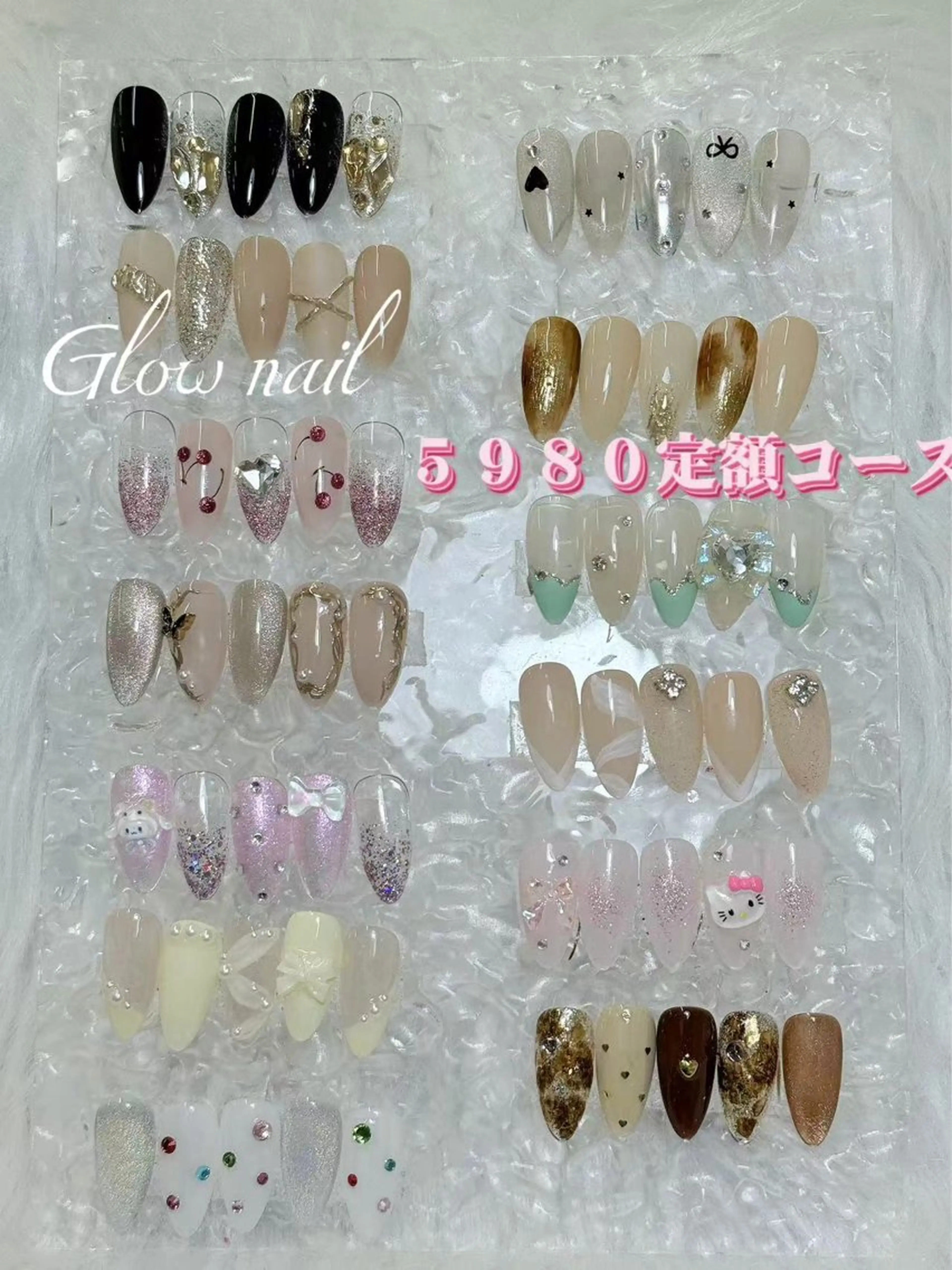 ネイル ハンドネイル グロー ネイルのネイルデザイン