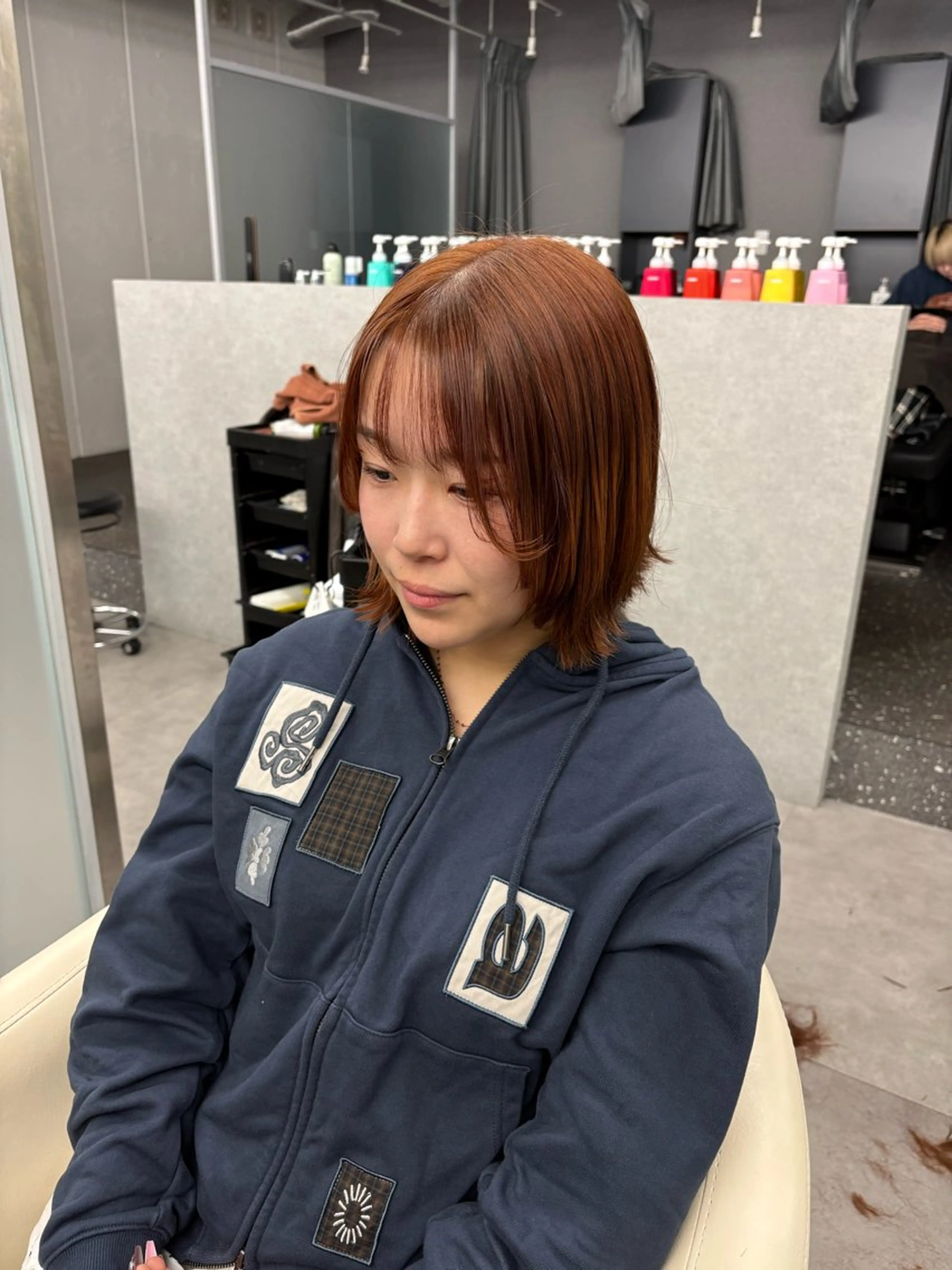 ミディアム カット トレンド甘めガーリー Mizuki☁️🫧のヘアスタイル