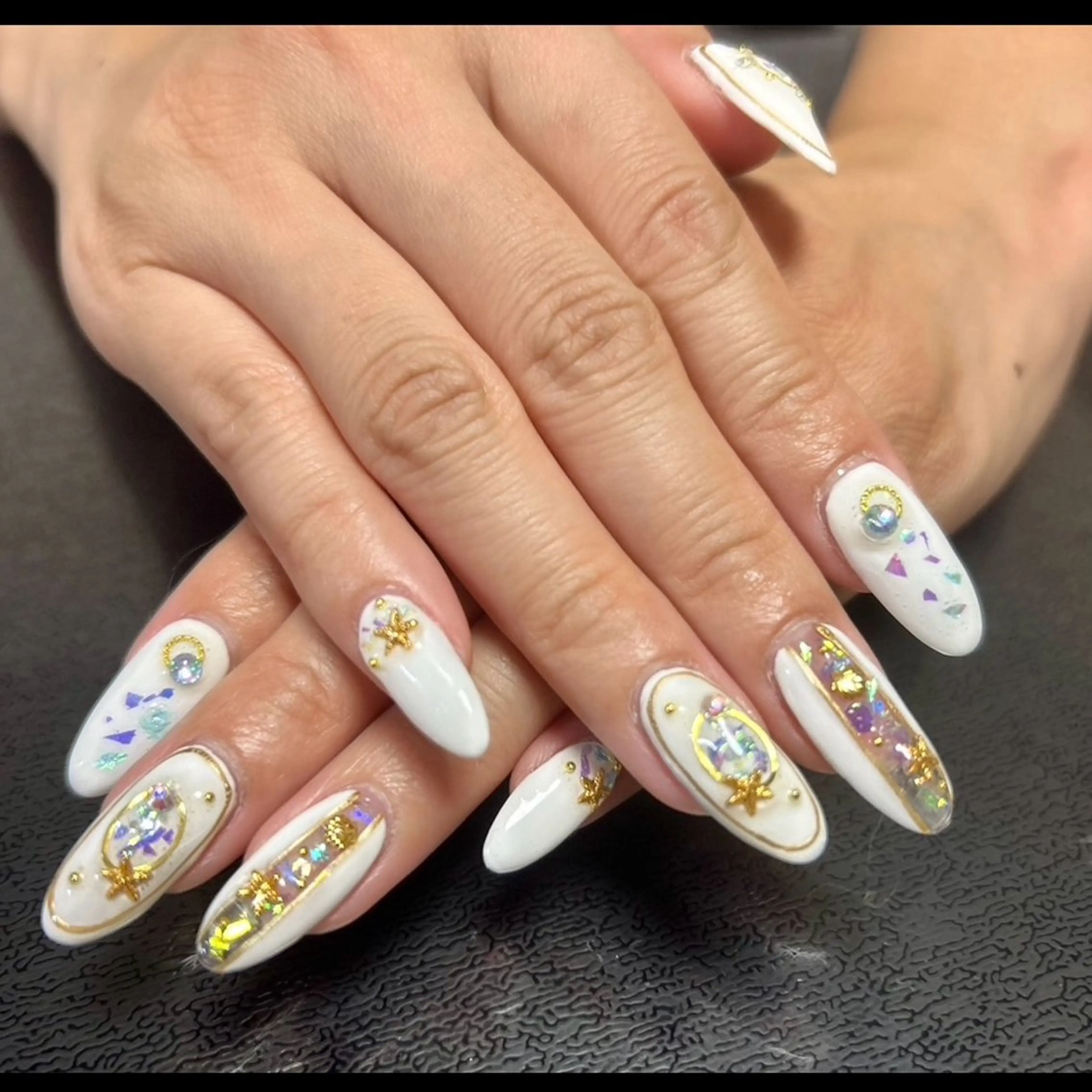 ネイル フラッシュネイル フットネイル ジェルネイル ラメ(グリッター) ラメグラデーション ネイルサロン ⭐︎Linoのその他イメージ