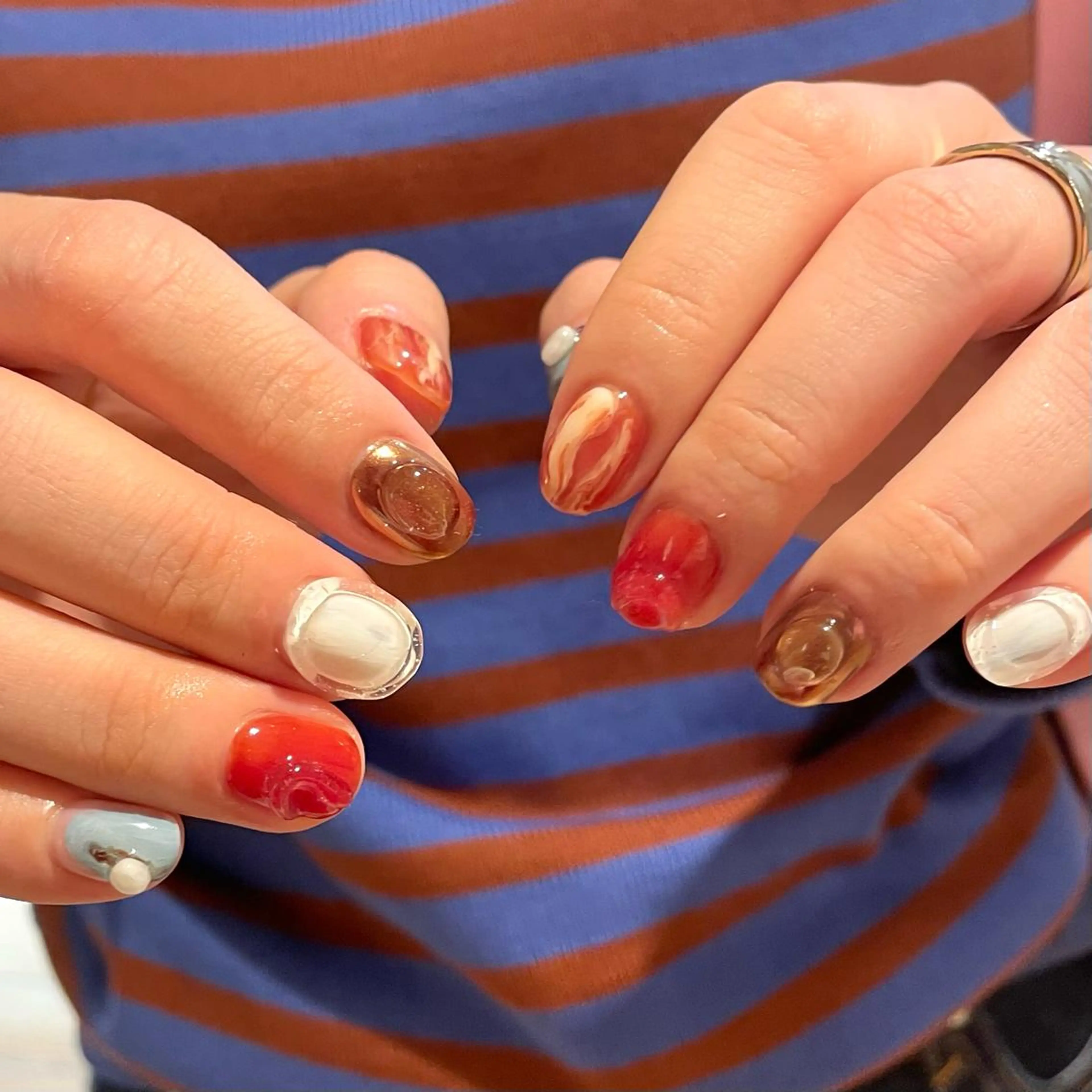 ネイル ハンドネイル 新井 ひなののネイルデザイン