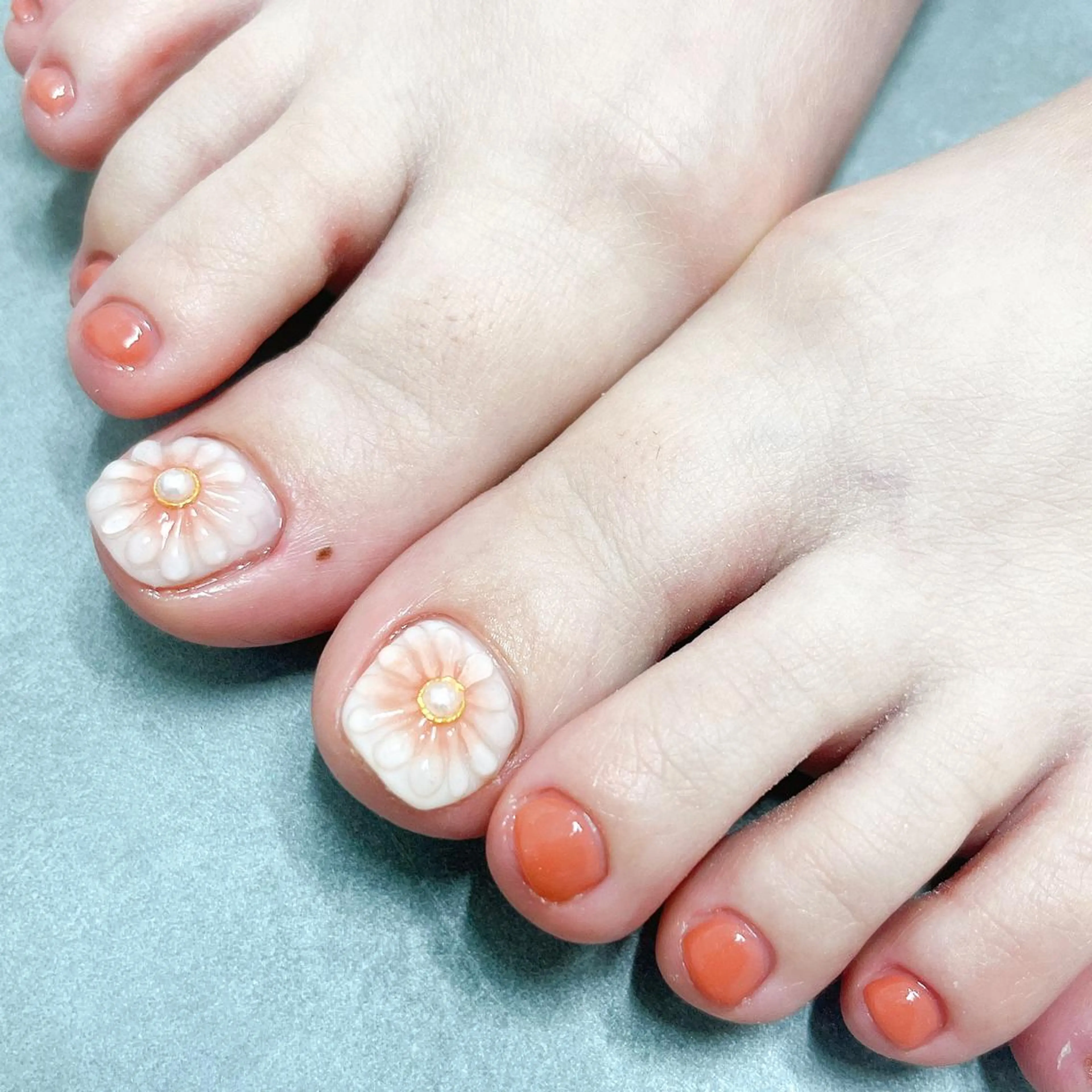 ネイル フラワーネイル ぷっくりネイル nailsalon Graciaのネイルデザイン