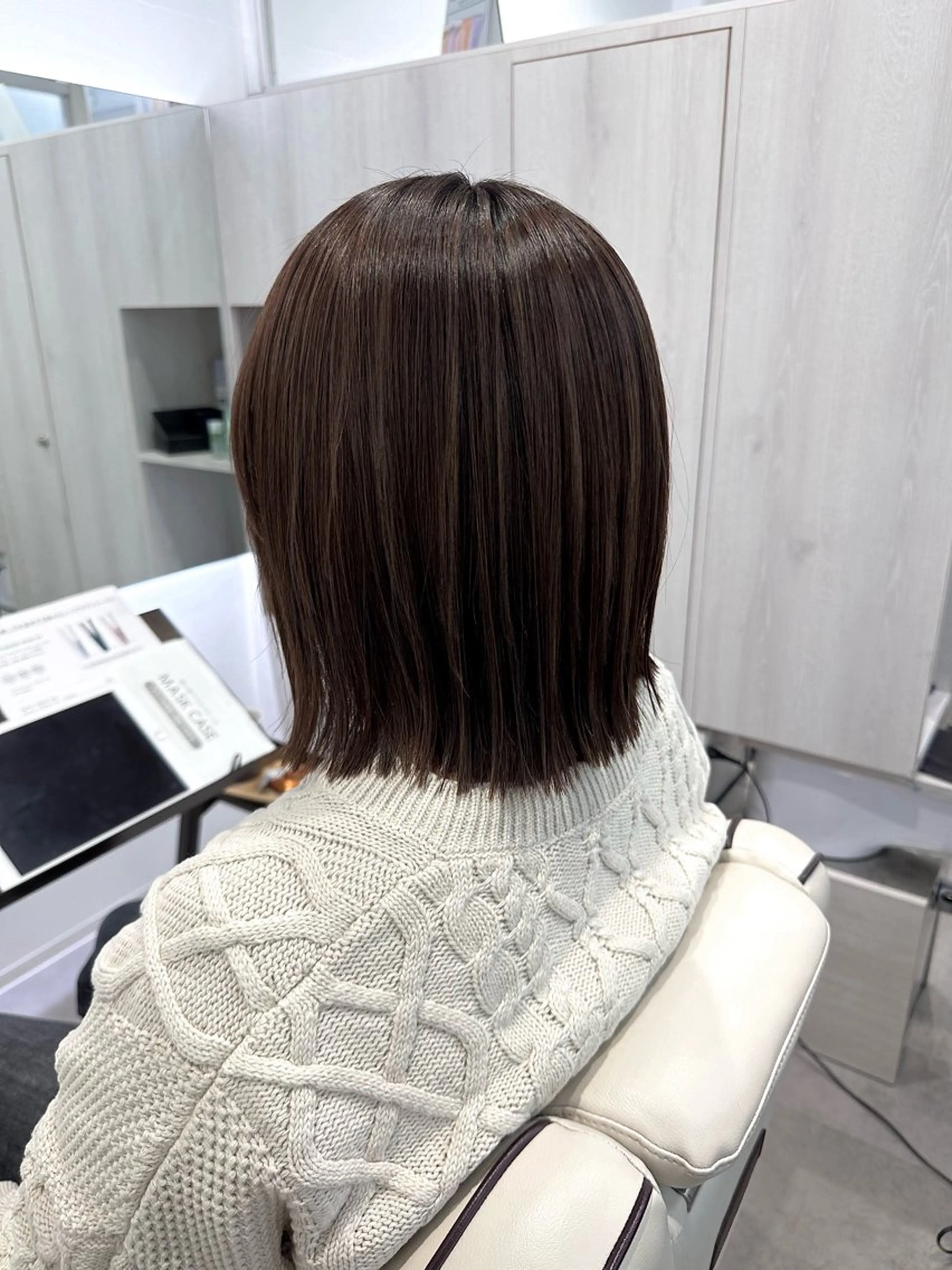 ミディアム カラー ハイライトカラー ハイライト 桃香🍑/縮毛矯正 /ダブルカラーのヘアスタイル