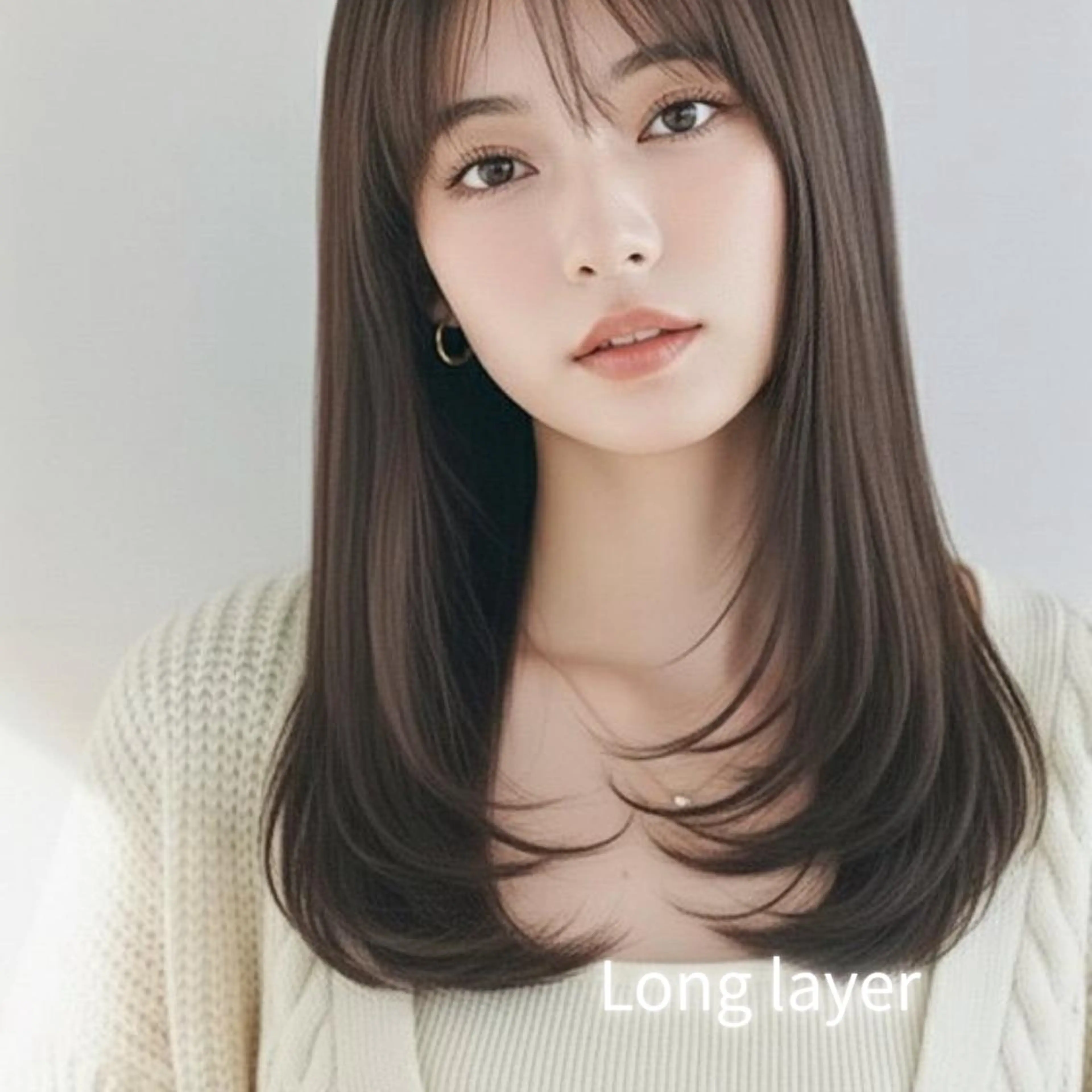 ロング ロングレイヤー レイヤーカット ロング ボブ 西宮北口/みなみのヘアスタイル